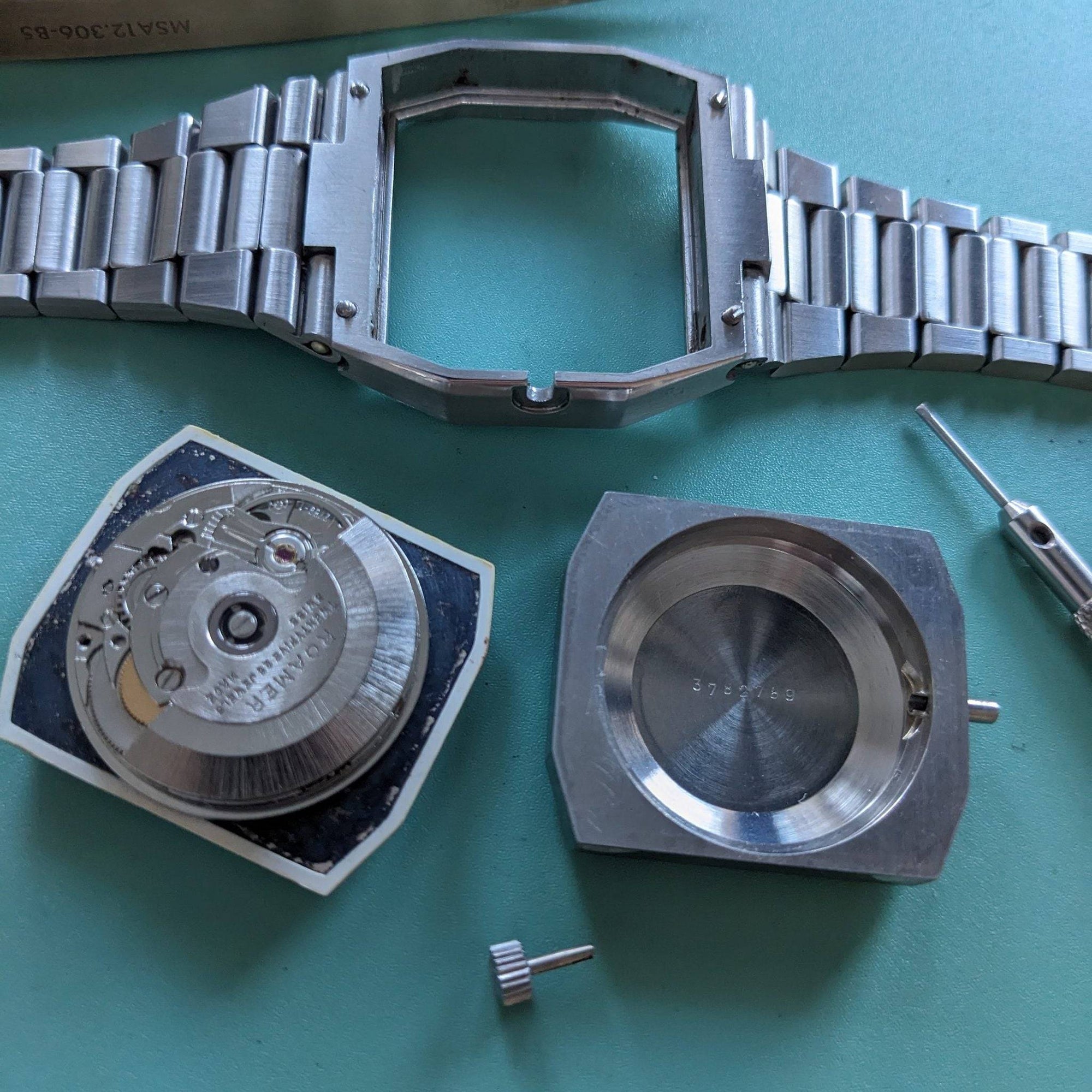 Roamer Rockshell Mark II Vintage 1970er Jahre Uhr - Gewartet