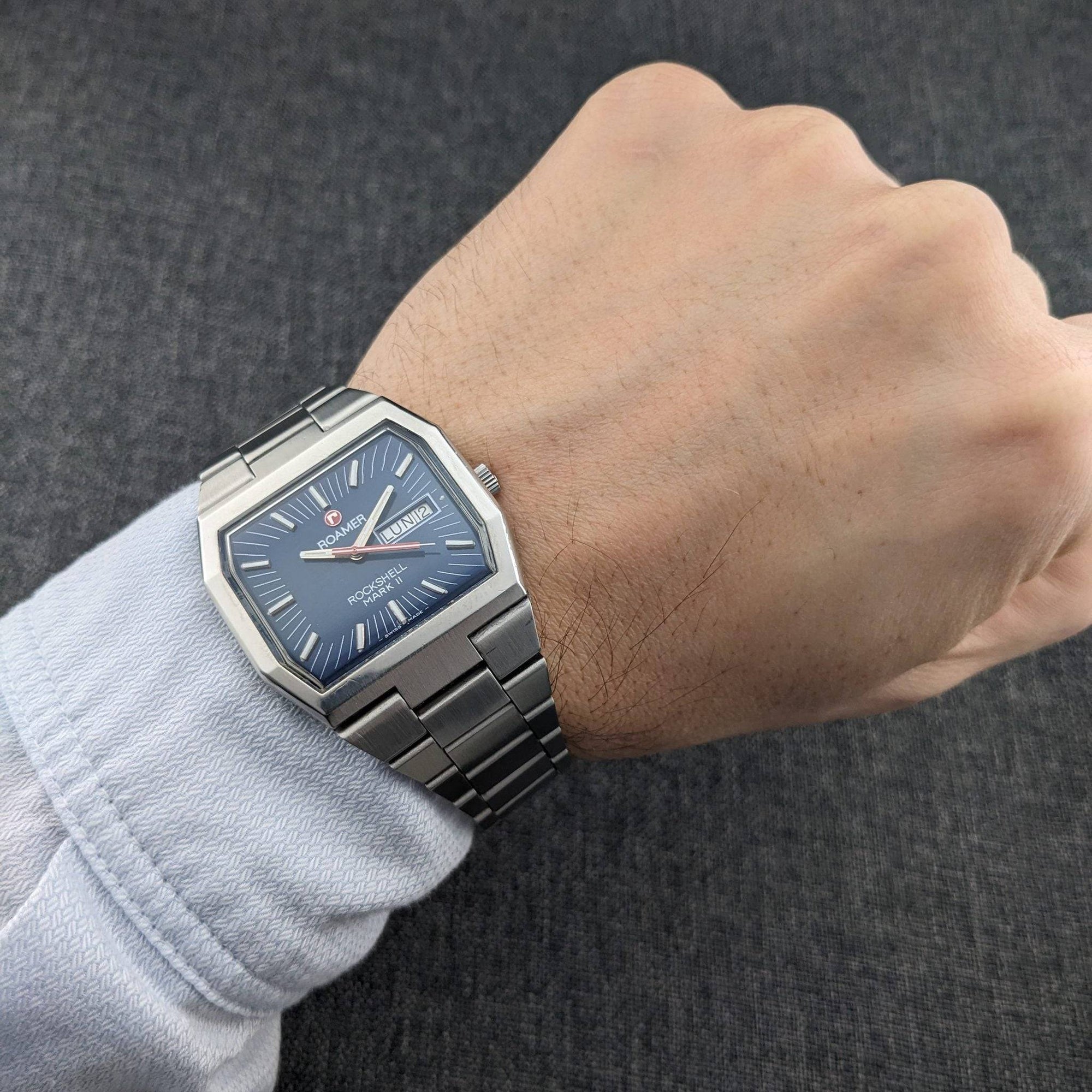 Roamer Rockshell Mark II Vintage 1970er Jahre Uhr - Gewartet