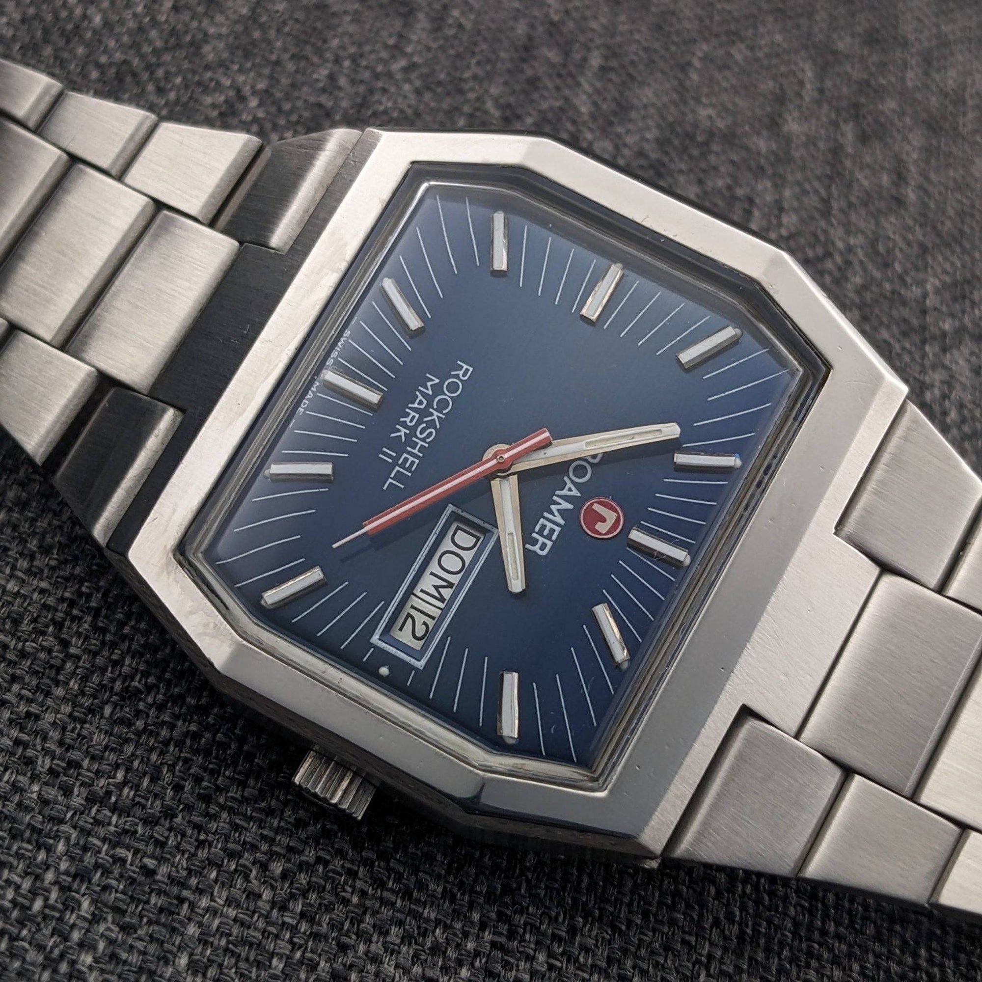 Roamer Rockshell Mark II Vintage 1970er Jahre Uhr - Gewartet