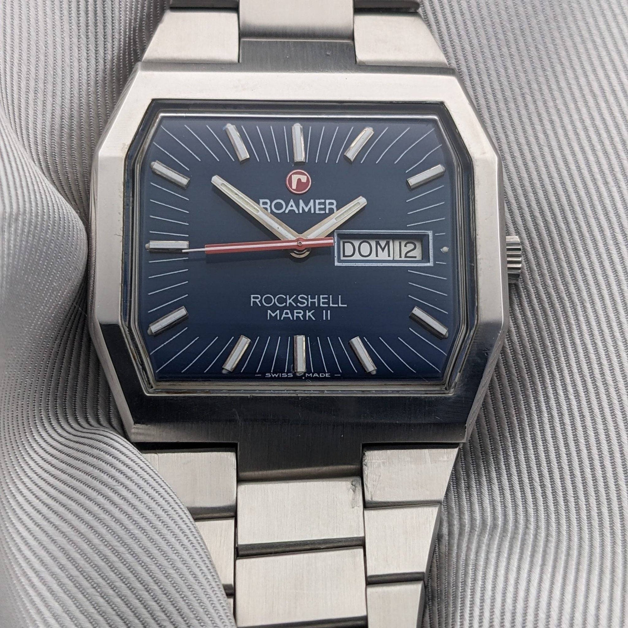 Roamer Rockshell Mark II Vintage 1970er Jahre Uhr - Gewartet
