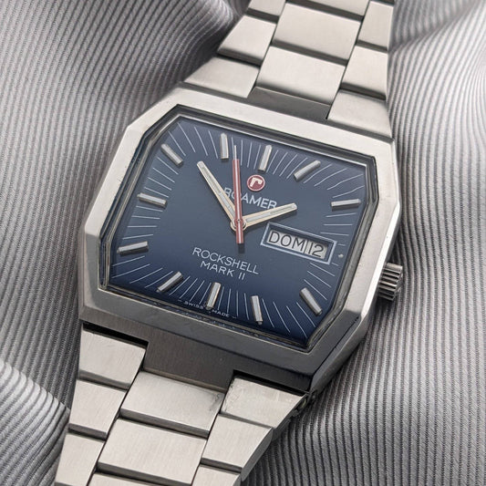 Roamer Rockshell Mark II Vintage 1970's Watch - Serviced