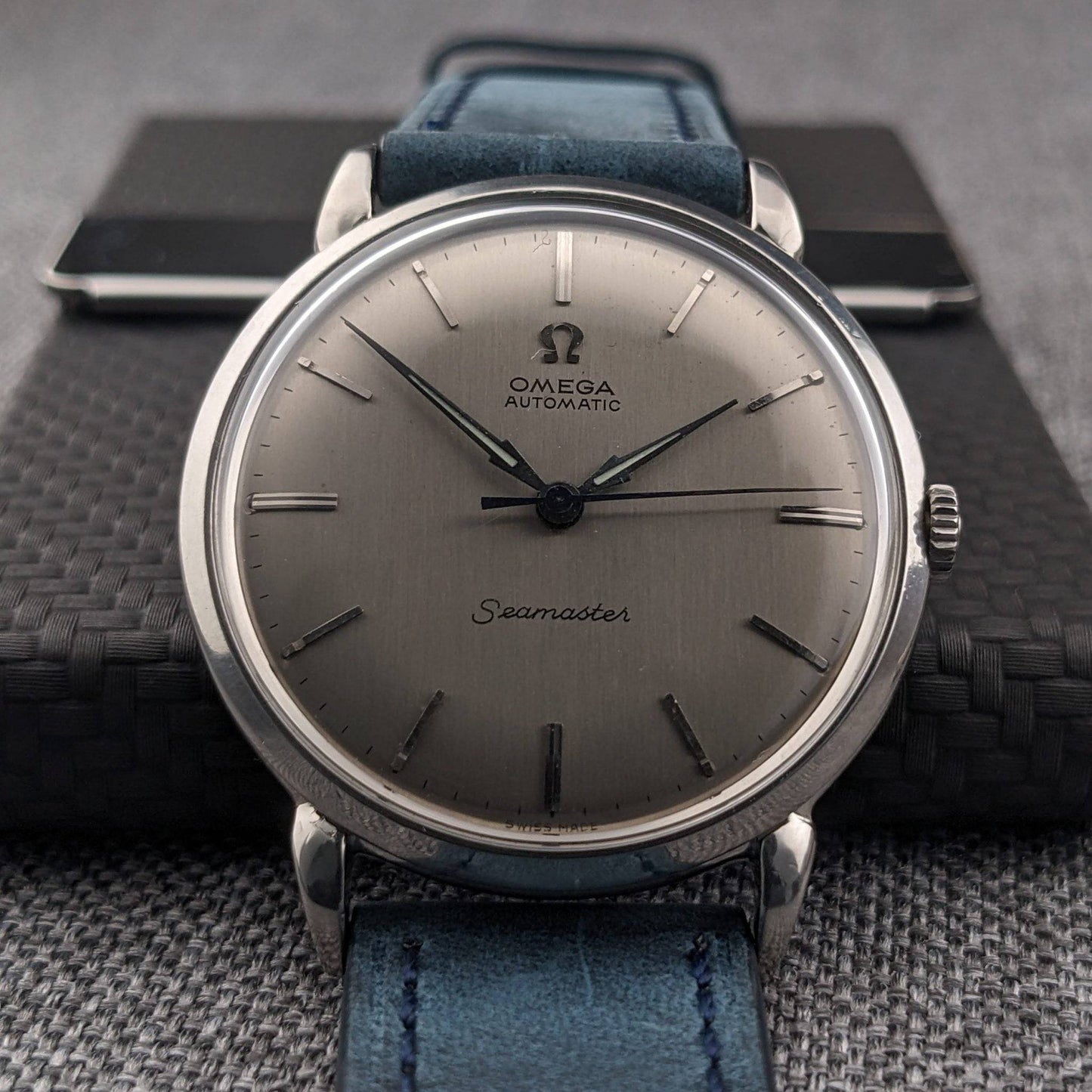 RARE 75 Years Old Omega Seamaster Automatic designed by Cherles Perregaux / Ref 2446-2 / Vintage 1951 / Seerviced