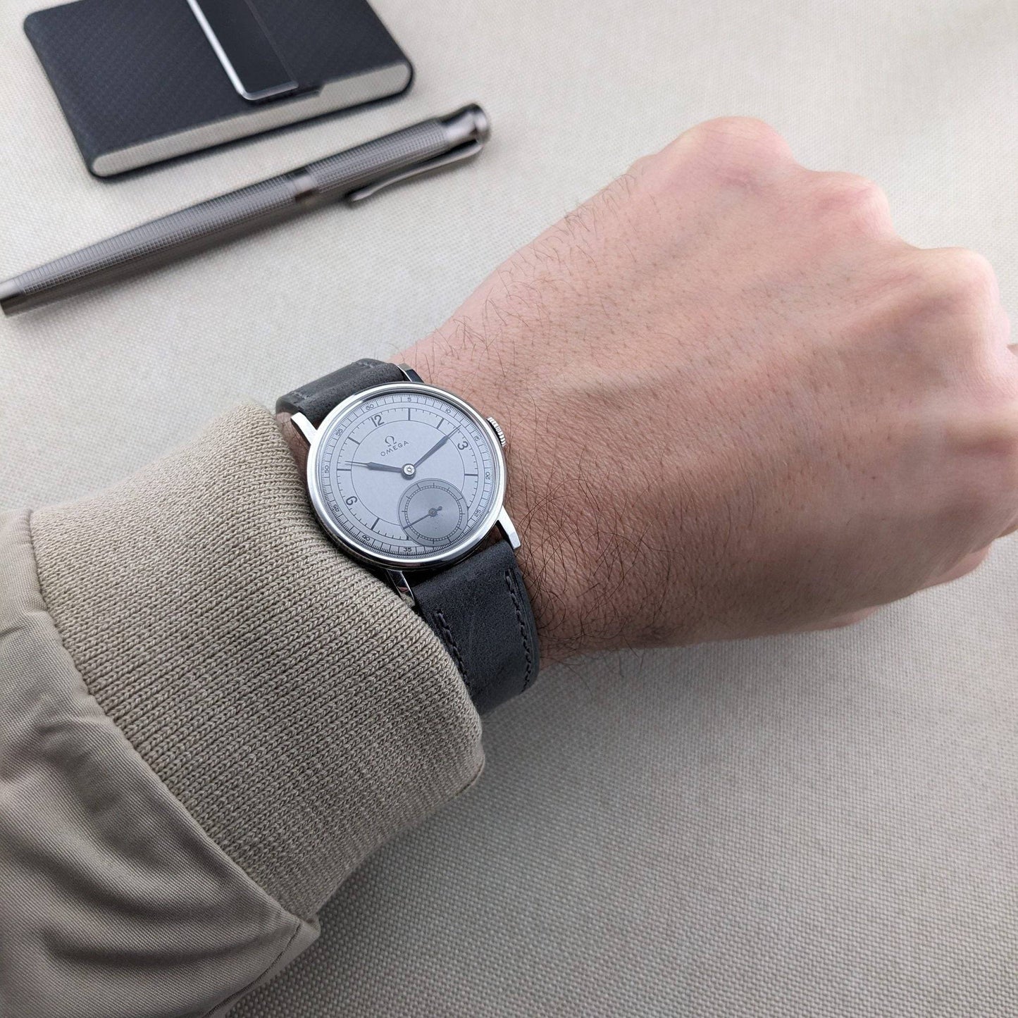 82 Years Old Omega Sector Watch WWII 1944 - Caliber 30T2PC /  Vintage Timepiece / Serviced