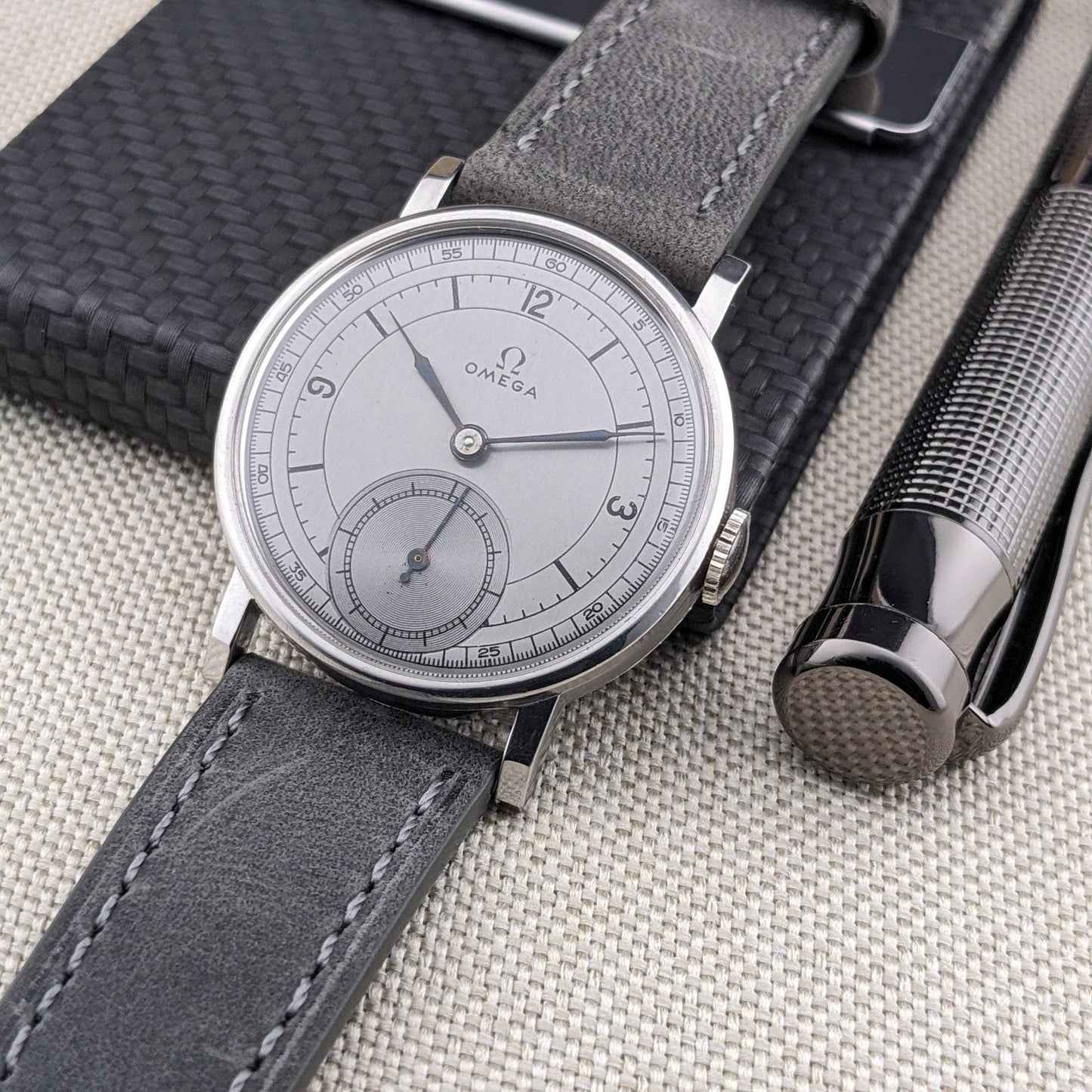 82 Years Old Omega Sector Watch WWII 1944 - Caliber 30T2PC /  Vintage Timepiece / Serviced