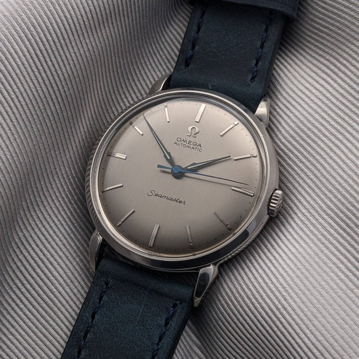 RARE 75 Years Old Omega Seamaster Automatic designed by Cherles Perregaux / Ref 2446-2 / Vintage 1951 / Seerviced