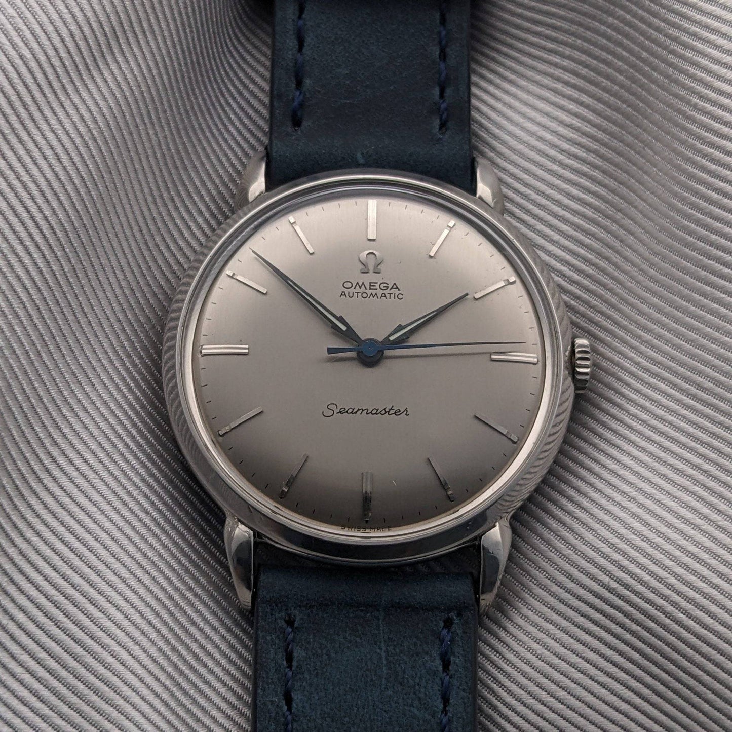 RARE 75 Years Old Omega Seamaster Automatic designed by Cherles Perregaux / Ref 2446-2 / Vintage 1951 / Seerviced