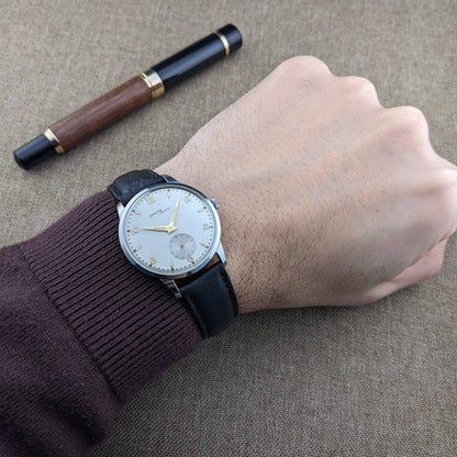 67 Years Old Zenith Sporto 1959 Vintage Wristwatch with Caliber 40T / Patented Transparent Dust Cover / Serviced