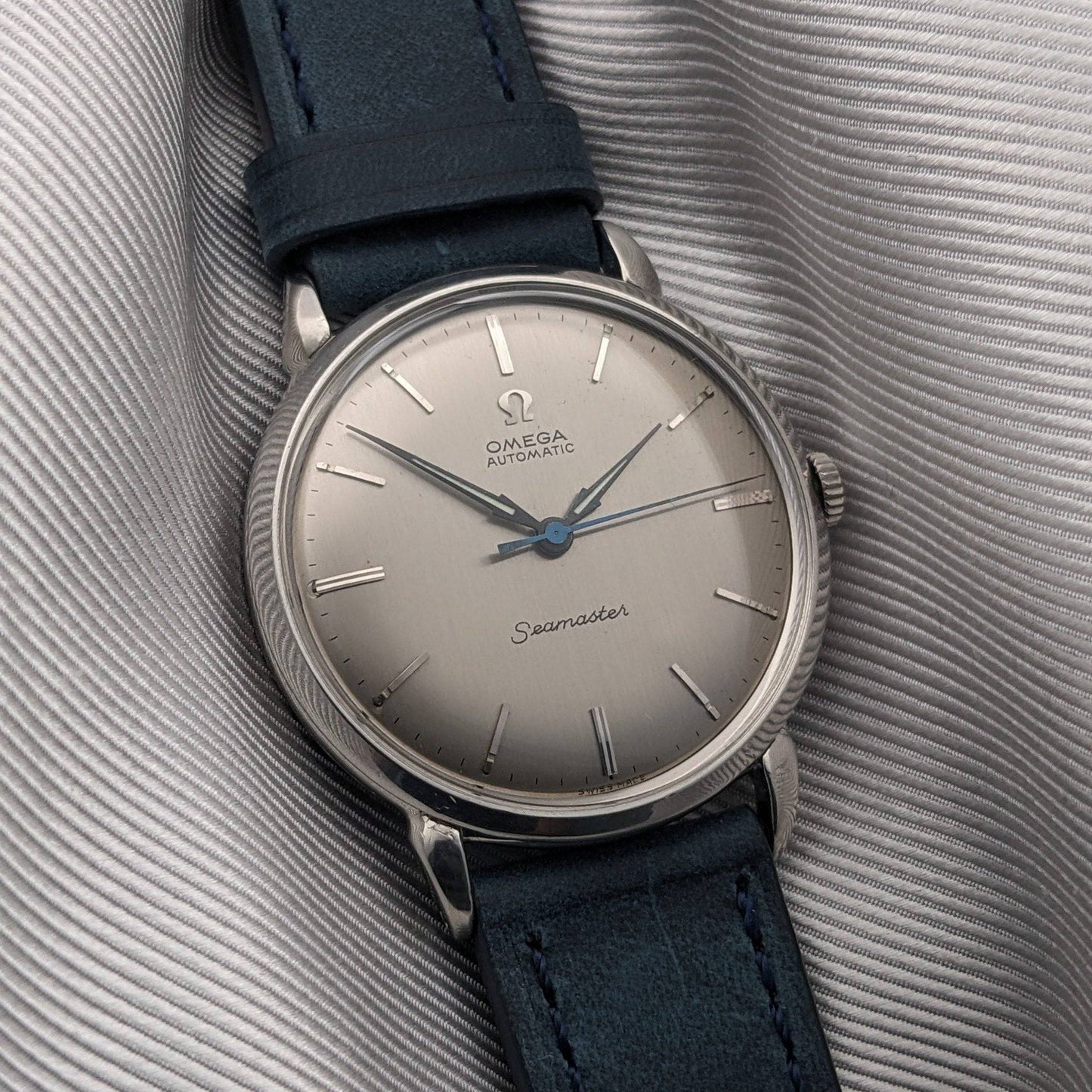 RARE 75 Years Old Omega Seamaster Automatic designed by Cherles Perregaux / Ref 2446-2 / Vintage 1951 / Seerviced