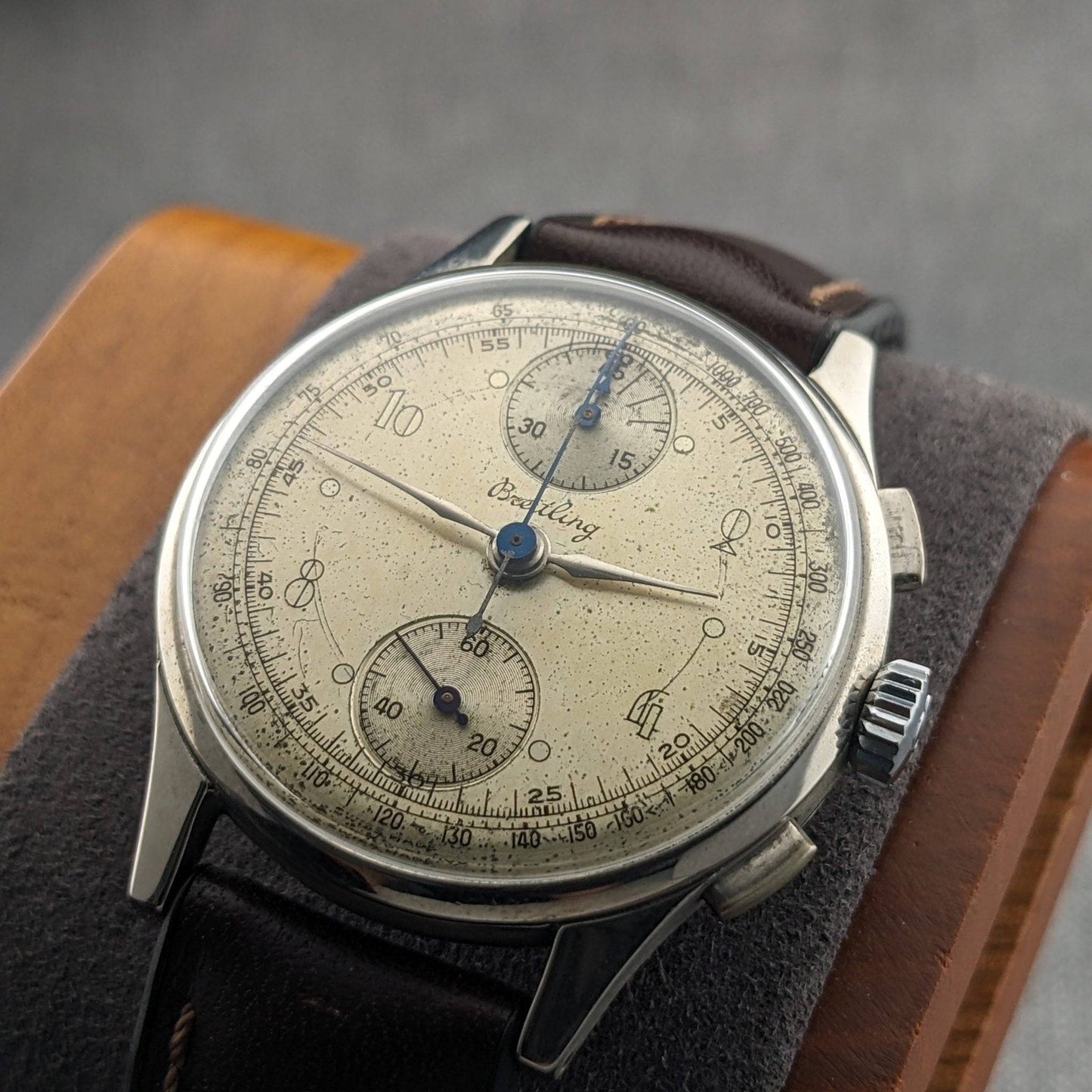 WWII 1945 Breitling Chronograph 178 Vintage / Cal. Venus 170 / Serviced Wristwatch