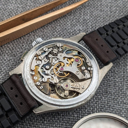 WWII 1945 Breitling Chronograph 178 Vintage / Cal. Venus 170 / Serviced Wristwatch