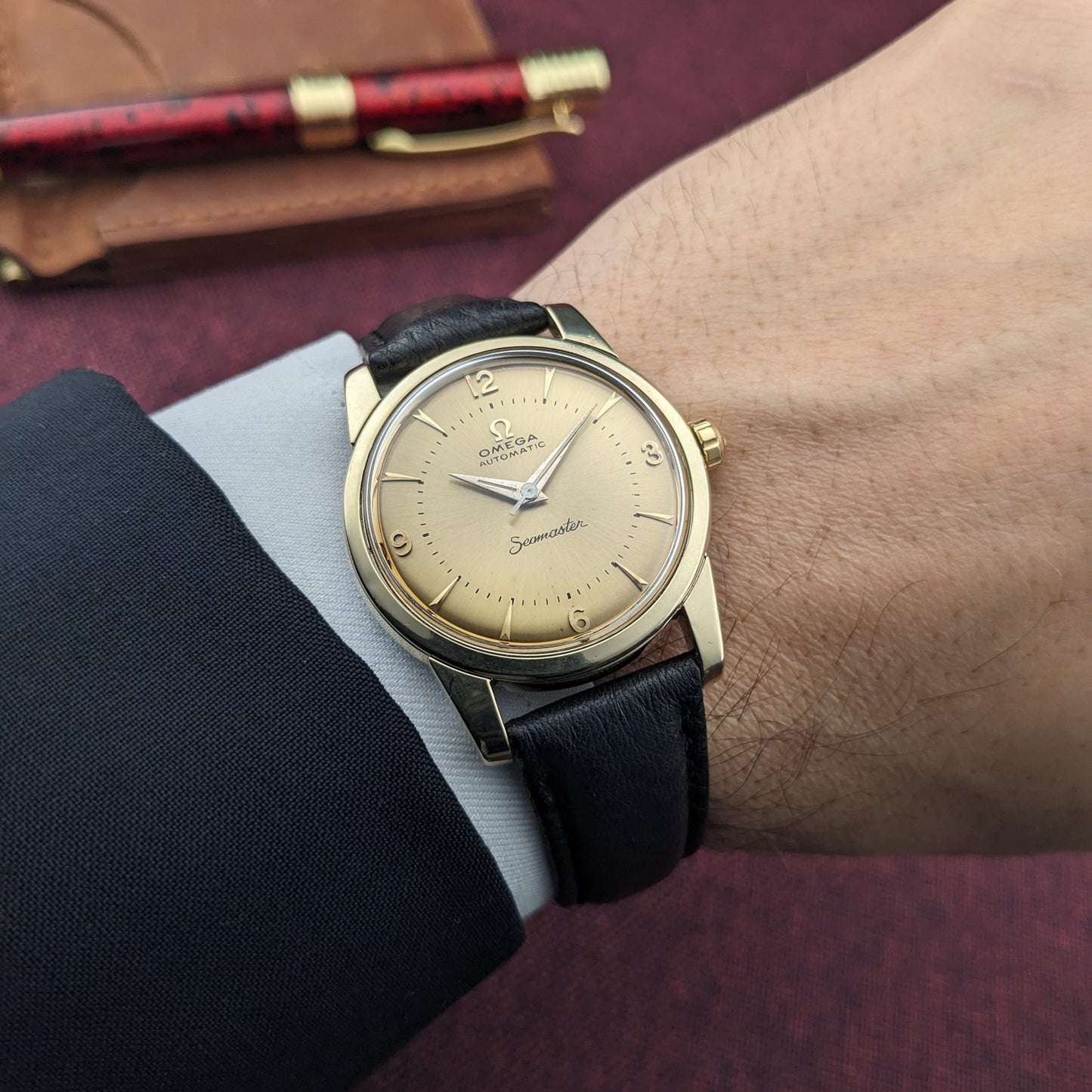 Circa 70 Years Old / Omega Seamaster Automatic / Ref 2846-2848 / Vintage 1956 Watch / Cal 501 Movement / Serviced