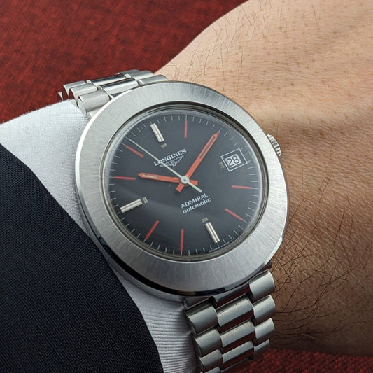 Longines Admiral Automatic UFO / Ref 8581 / Cal. 431 - Vintage 1970 Watch /  Serviced