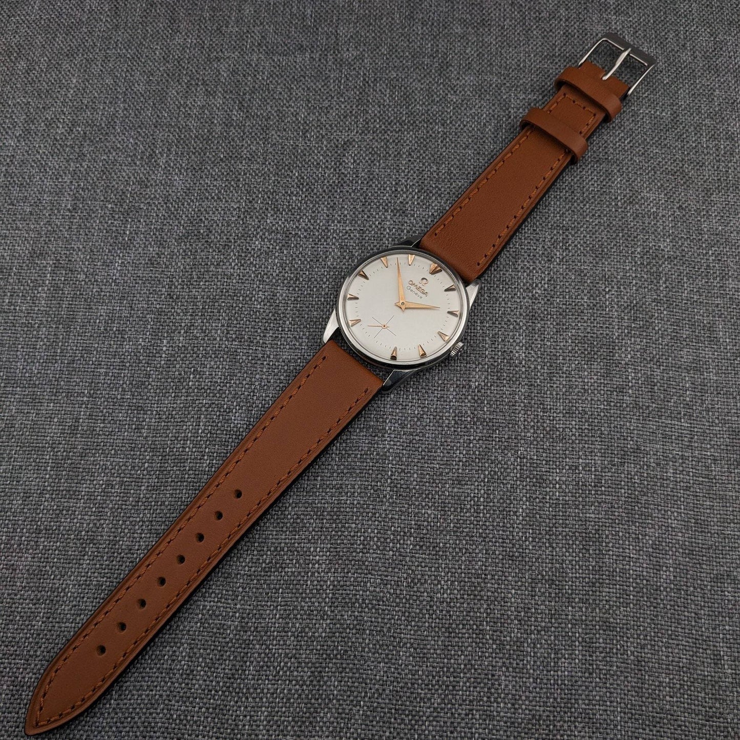 72 Years Old Omega Genève / Ref 2748-14 / Vintage 1954 Watch with Cal 266 (30T2 family) Movement / serviced