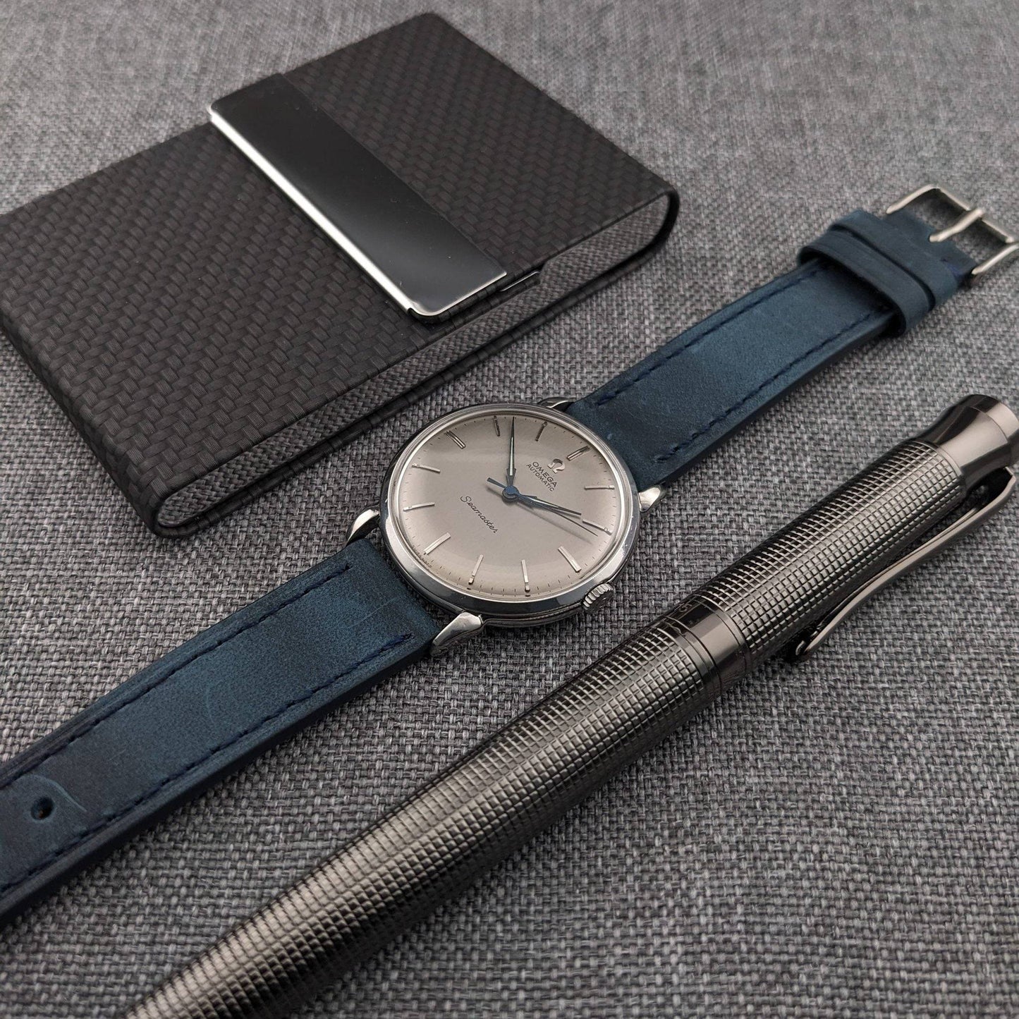 RARE 75 Years Old Omega Seamaster Automatic designed by Cherles Perregaux / Ref 2446-2 / Vintage 1951 / Seerviced