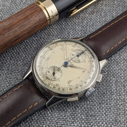 WWII 1945 Breitling Chronograph 178 Vintage / Cal. Venus 170 / Serviced Wristwatch