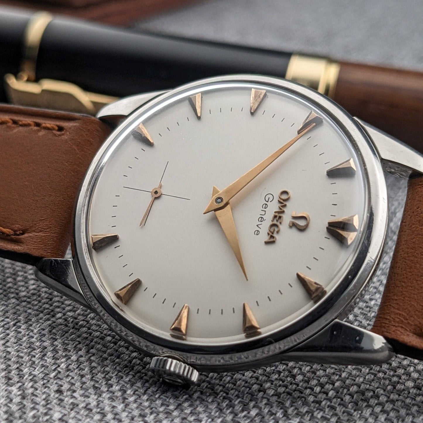 72 Years Old Omega Genève / Ref 2748-14 / Vintage 1954 Watch with Cal 266 (30T2 family) Movement / serviced