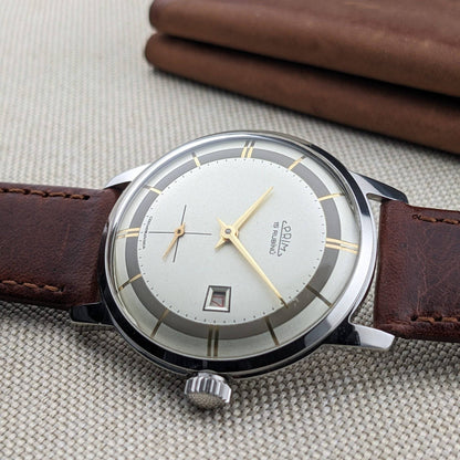 1960s Prim 15 RUBINU Caliber 0121 Manual Wind Wristwatch / Sesrviced