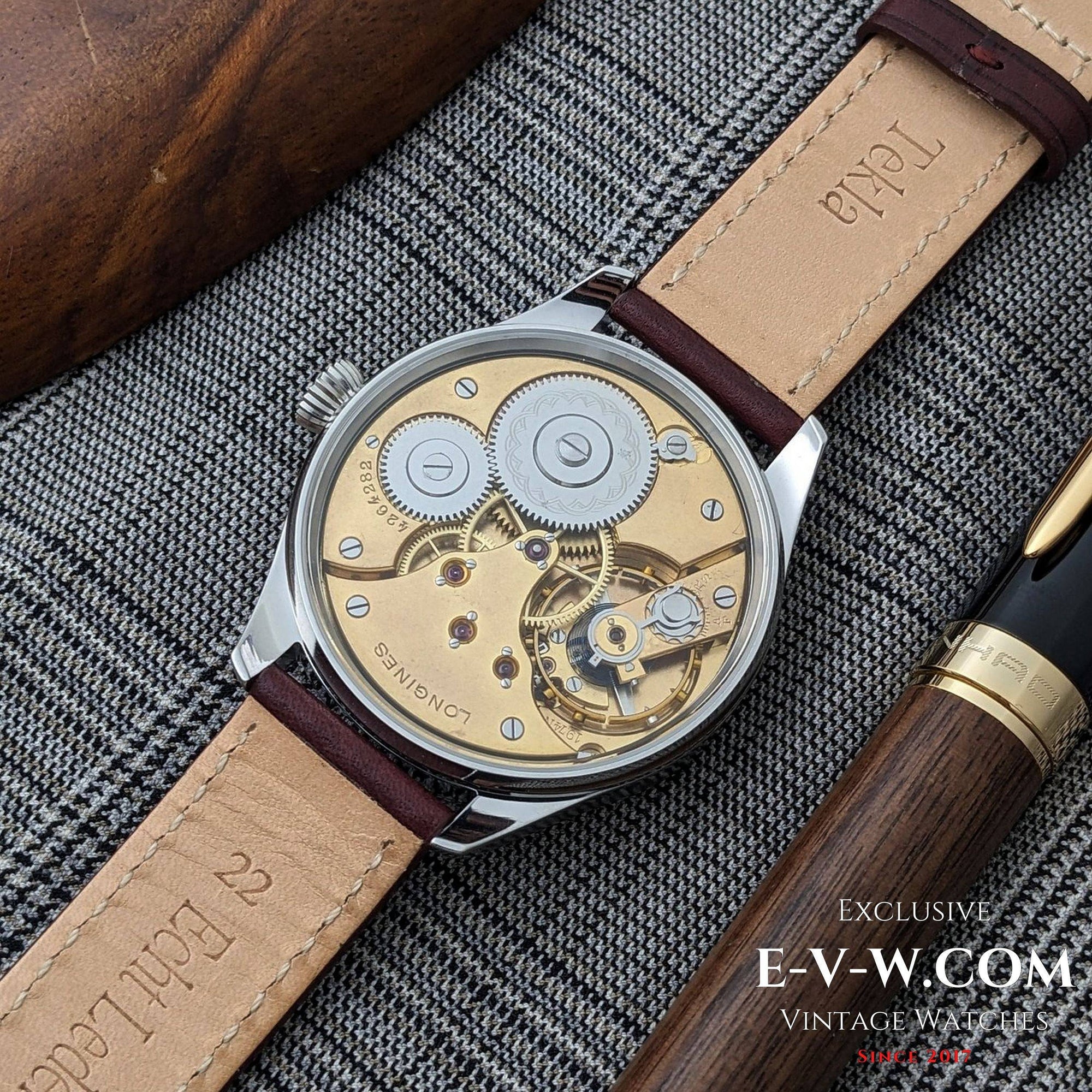 Antique Longines Watch 1908 Enamel Dial  / Serviced