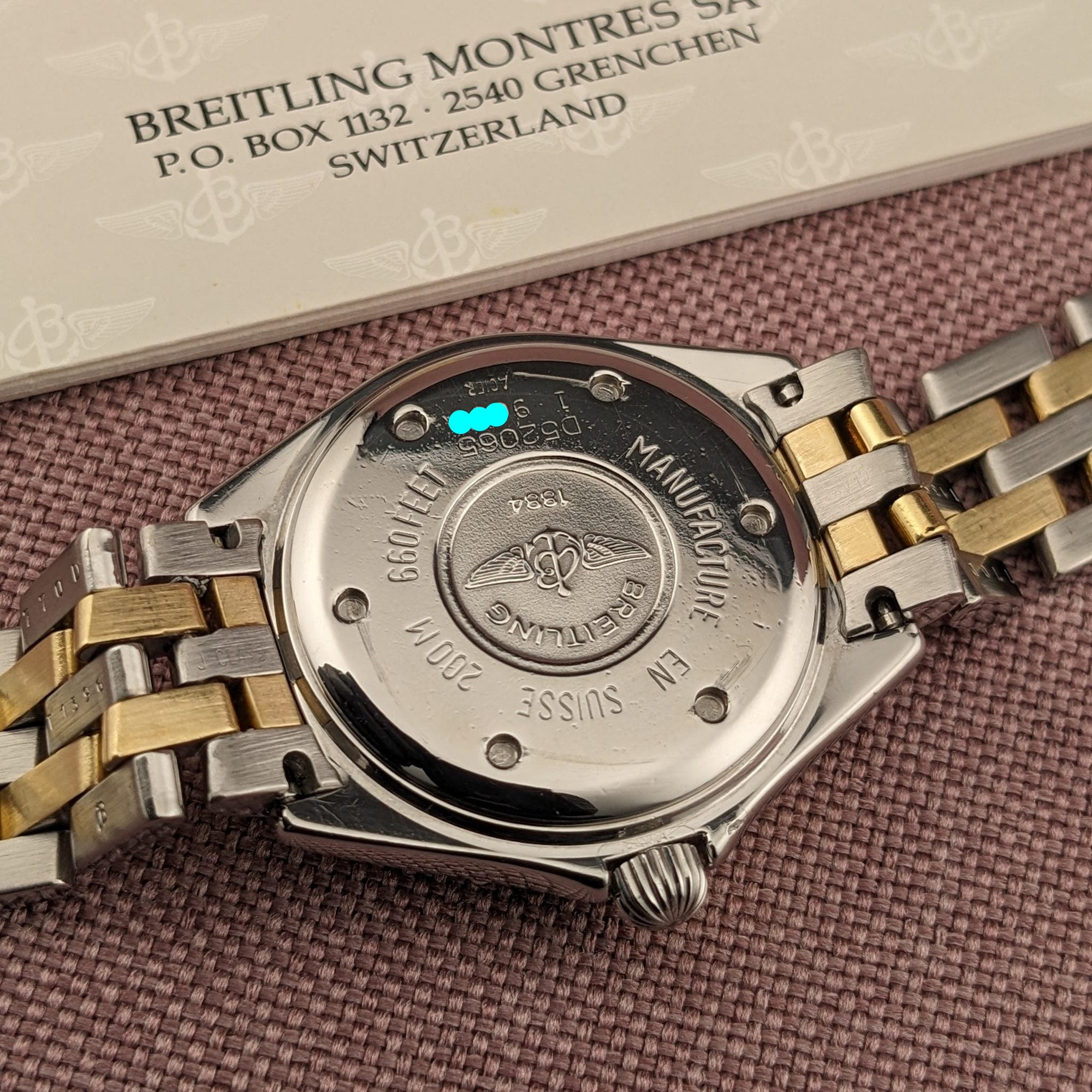 Breitling J Class Lady Gold-Steel with documents / Ref D52065 vintage watch