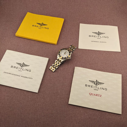 Breitling J Class Lady Gold-Steel with documents / Ref D52065 vintage watch