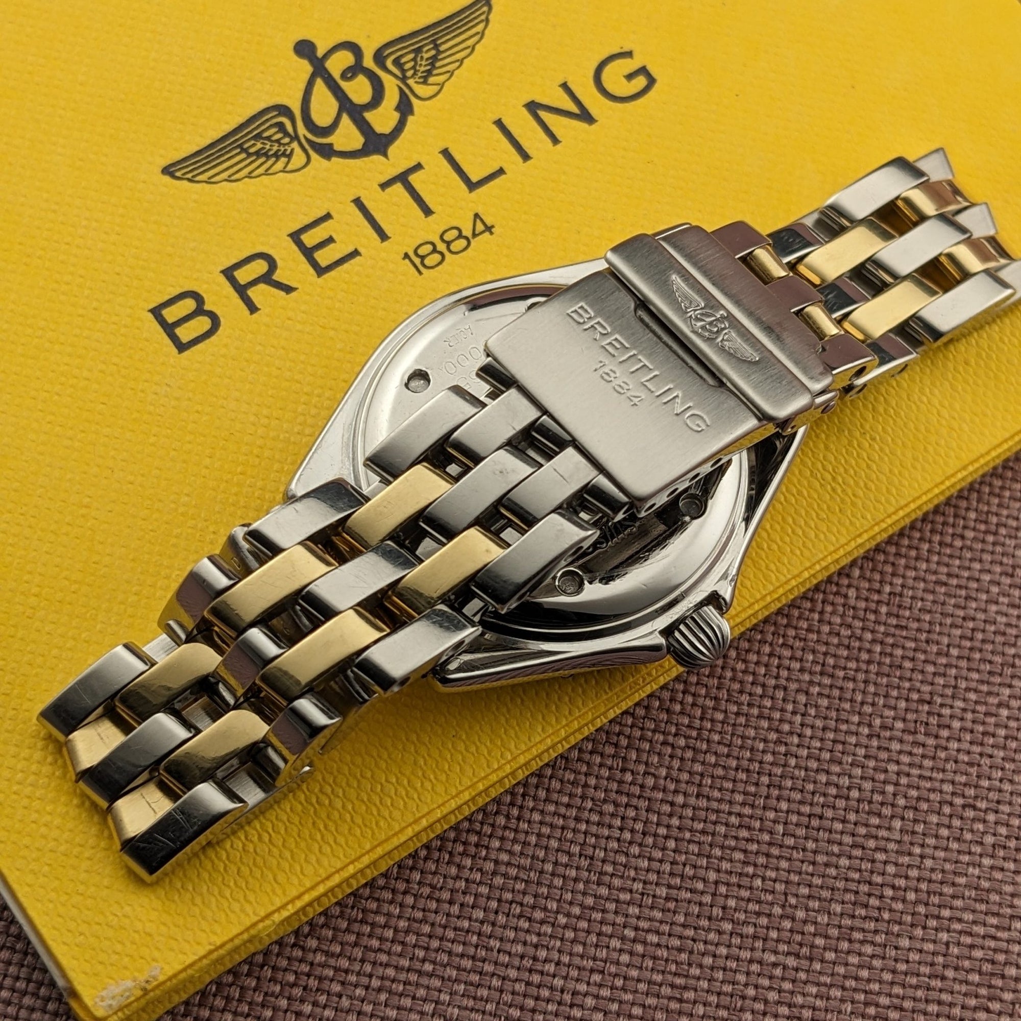 Breitling J Class Lady Gold-Steel with documents / Ref D52065 vintage watch