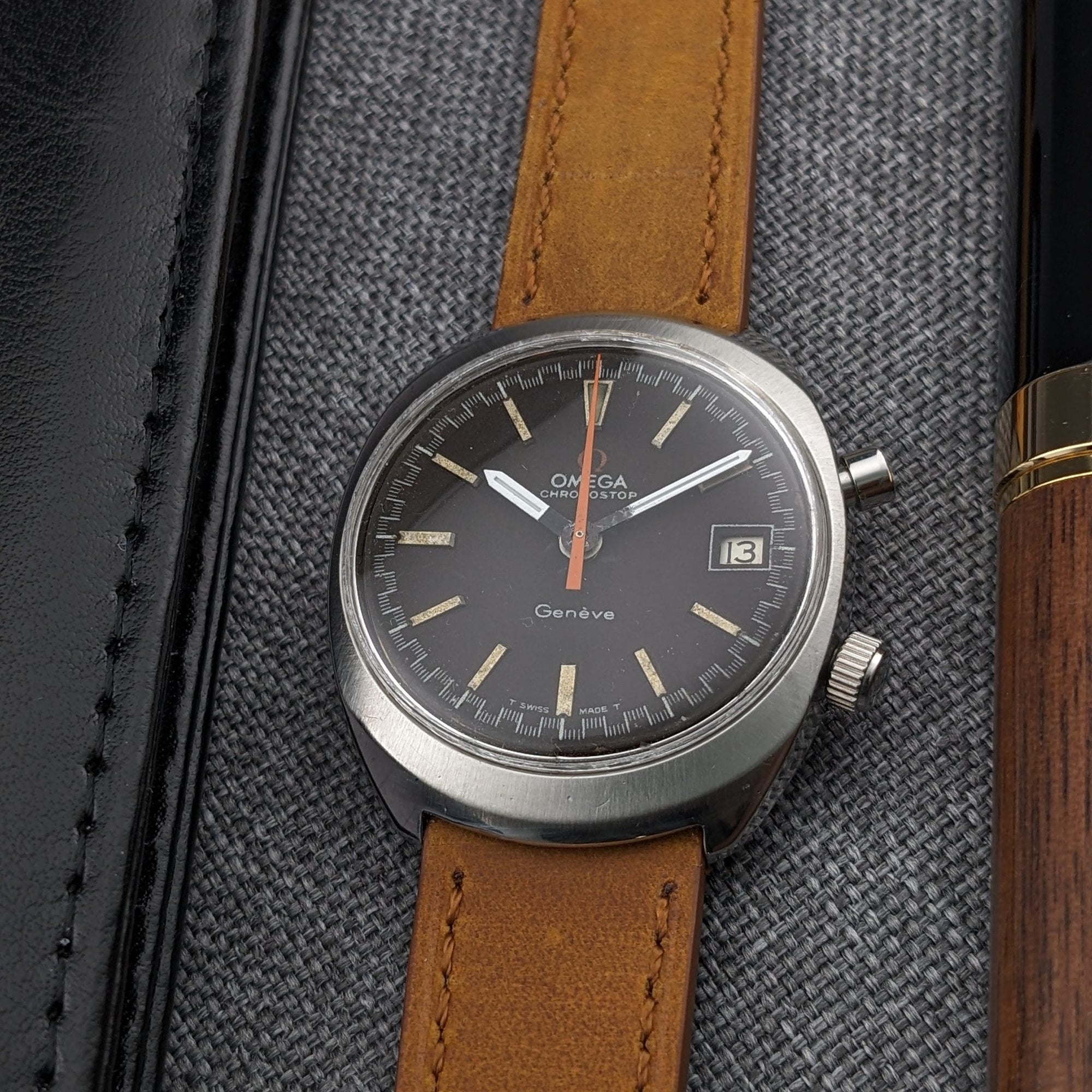 Ca 55 Years Old / Omega Chronostop Geneve / Ref 146.009 / Vintage 1970's Watch / Cal 920 Movement / Serviced vintage watch