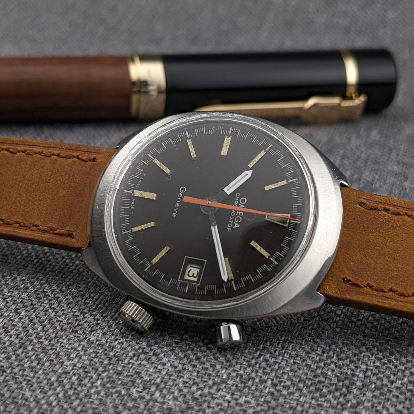 Ca 55 Years Old / Omega Chronostop Geneve / Ref 146.009 / Vintage 1970's Watch / Cal 920 Movement / Serviced vintage watch