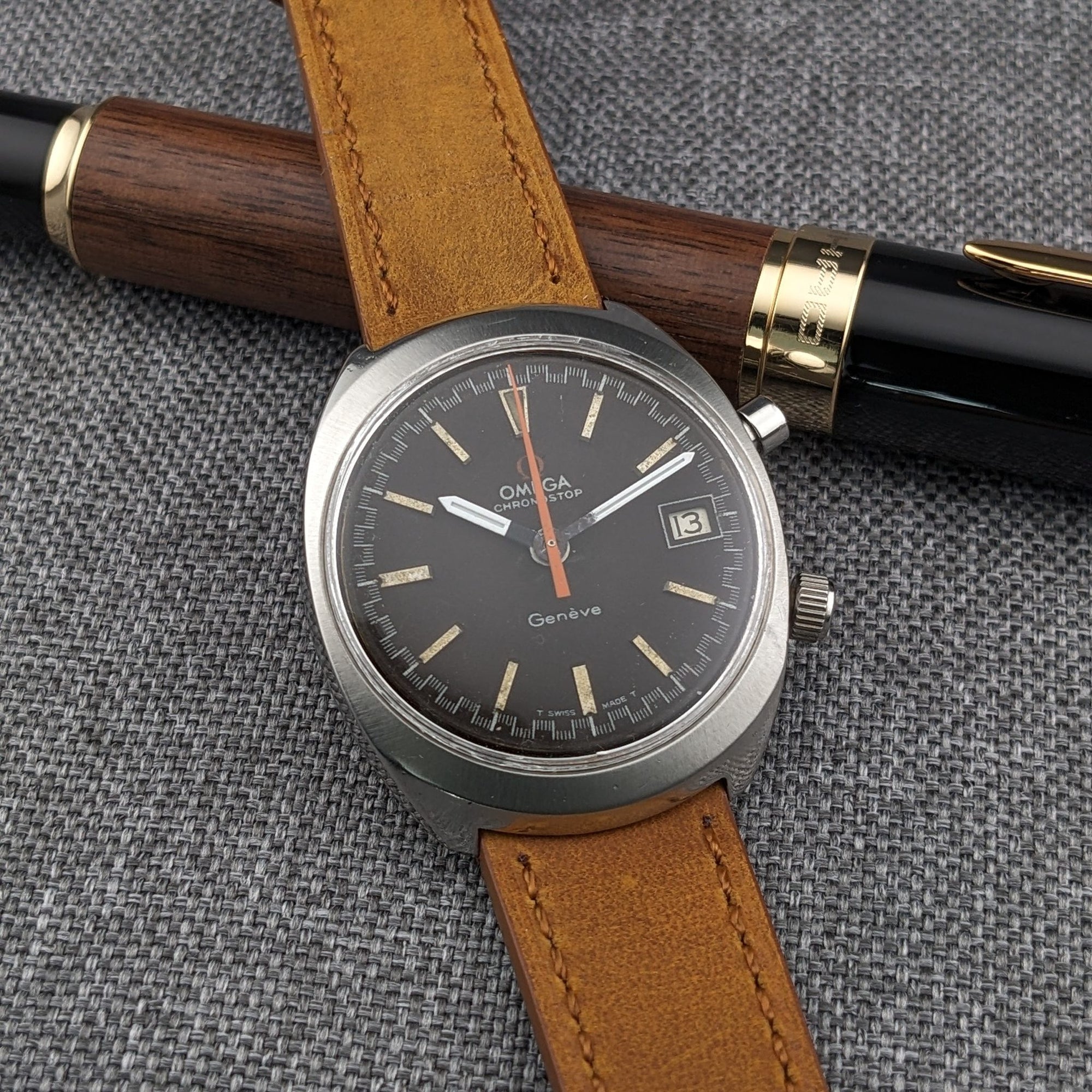 Ca 55 Years Old / Omega Chronostop Geneve / Ref 146.009 / Vintage 1970's Watch / Cal 920 Movement / Serviced vintage watch