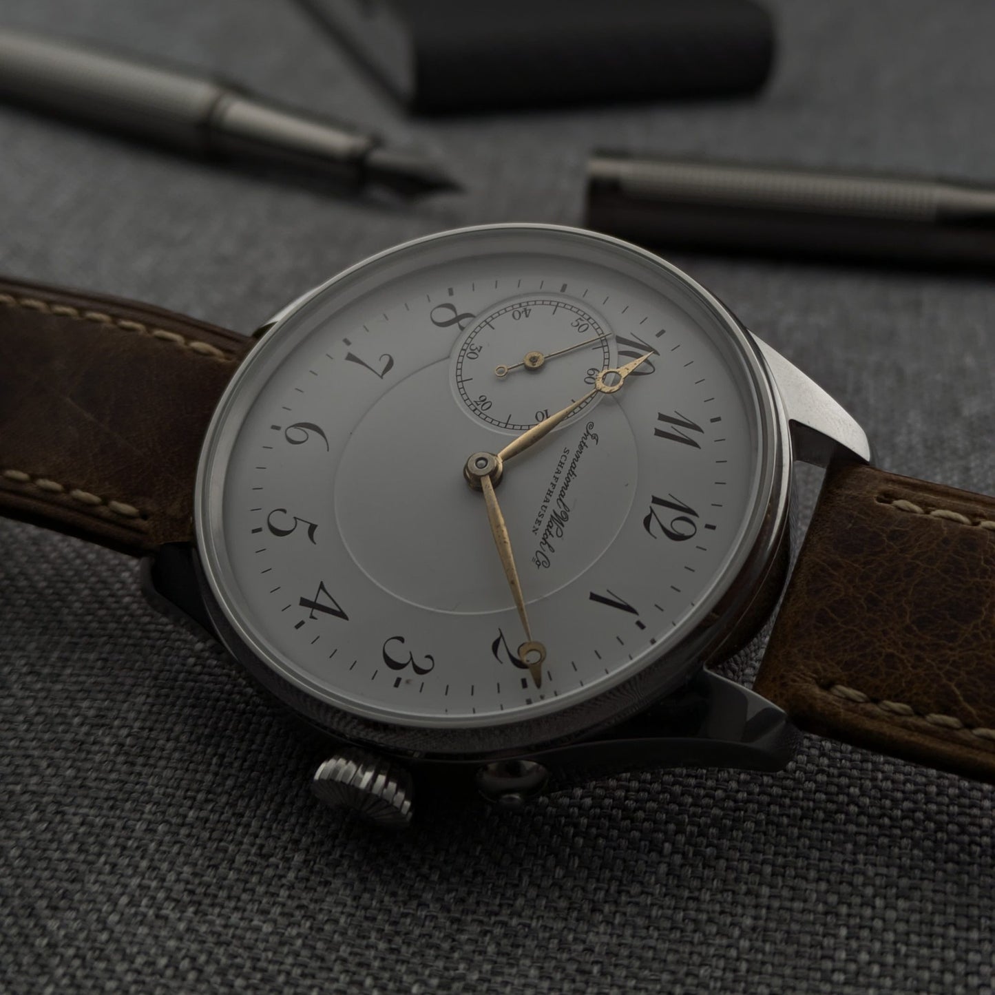 Circa 100 Years Old Antique Pocket Watch IWC Schaffhausen Movement 1926 / Cal 57 Movement / Serviced vintage watch