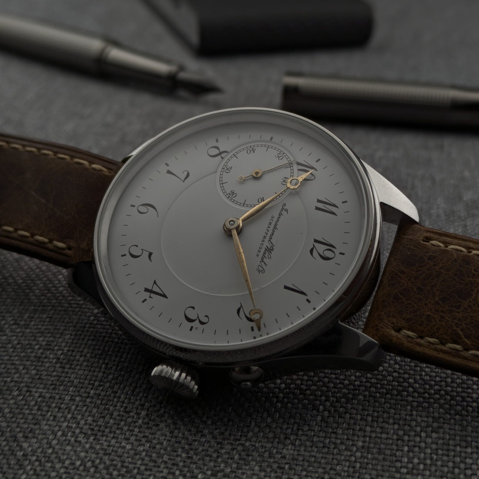 Circa 100 Years Old Antique Pocket Watch IWC Schaffhausen Movement 1926 / Cal 57 Movement / Serviced vintage watch