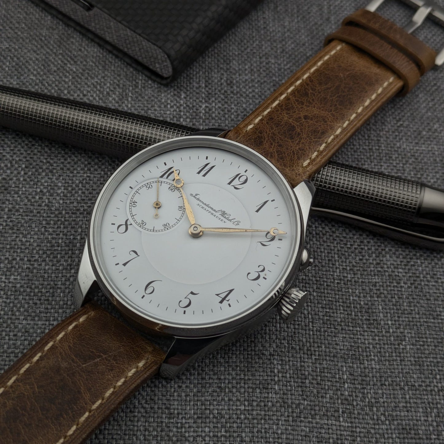 Circa 100 Years Old Antique Pocket Watch IWC Schaffhausen Movement 1926 / Cal 57 Movement / Serviced vintage watch