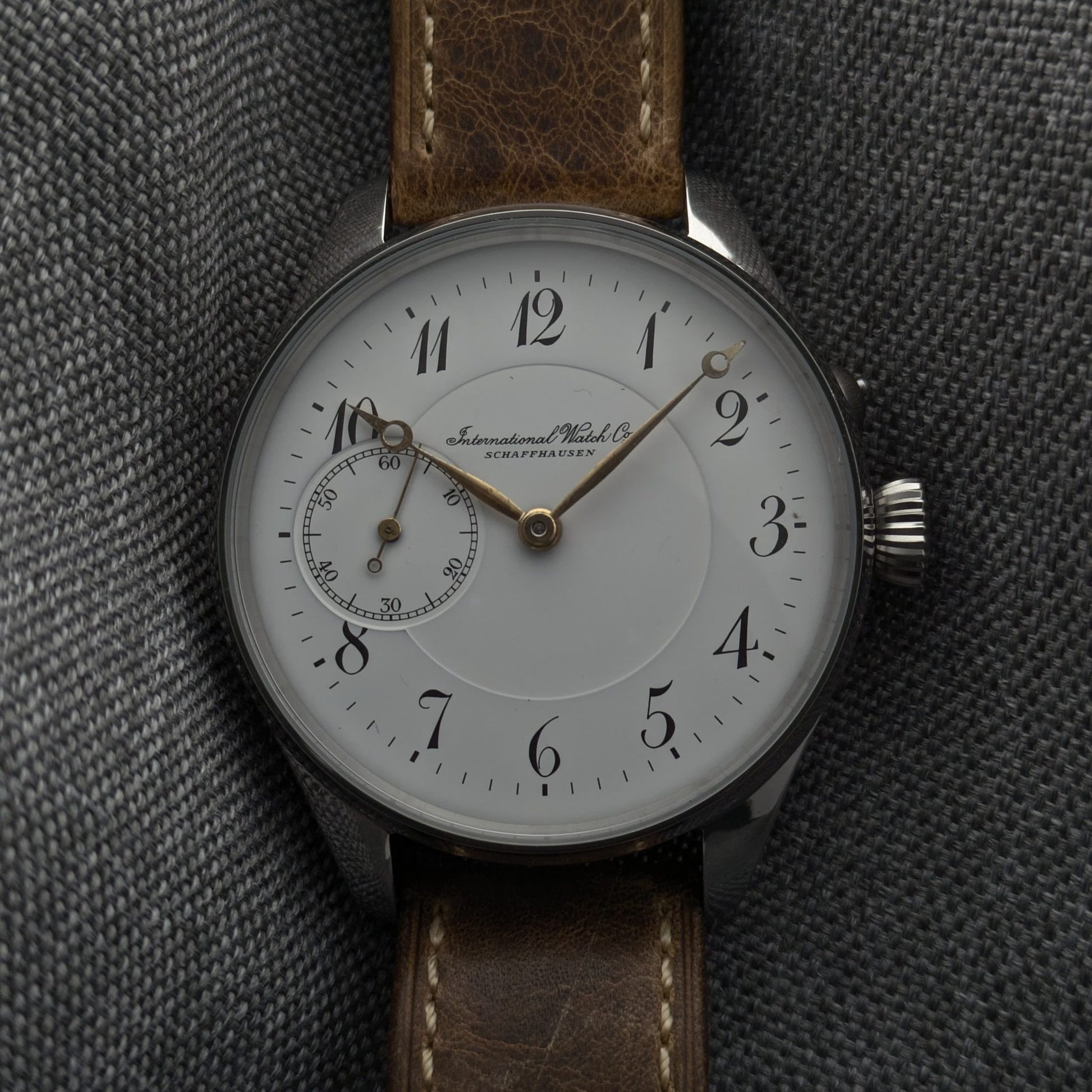 Circa 100 Years Old Antique Pocket Watch IWC Schaffhausen Movement 1926 / Cal 57 Movement / Serviced vintage watch