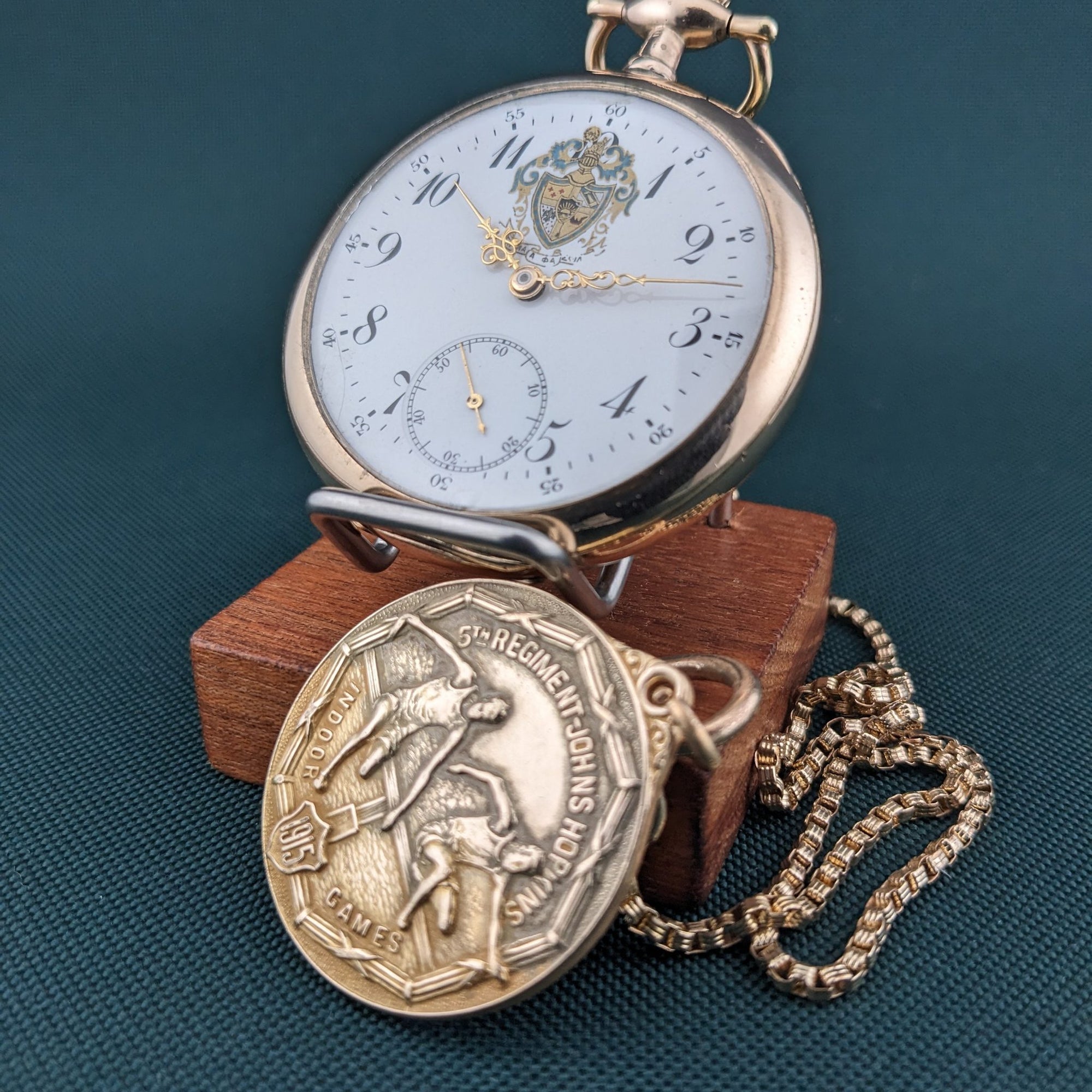 Circa 110 Years Old Antique Omega 🏆 Museum-Grade 1915 OMEGA: The "American Champion" Set / Antique 1915 Watch / Cal Omega Movement / Serviced vintage watch