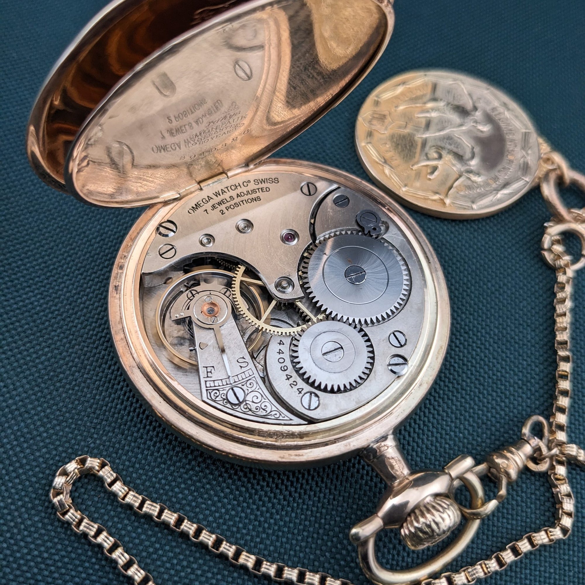 Circa 110 Years Old Antique Omega 🏆 Museum-Grade 1915 OMEGA: The "American Champion" Set / Antique 1915 Watch / Cal Omega Movement / Serviced vintage watch