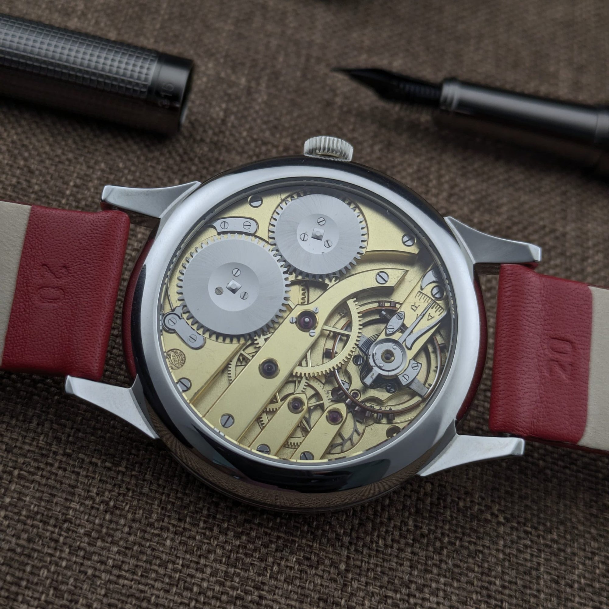 Circa 110 Years Old IWC Schaffhausen Antique c. 1915 / Cal. 73 Pocket-Watch Conversion / Early Portugieser Lineage / Serviced vintage watch