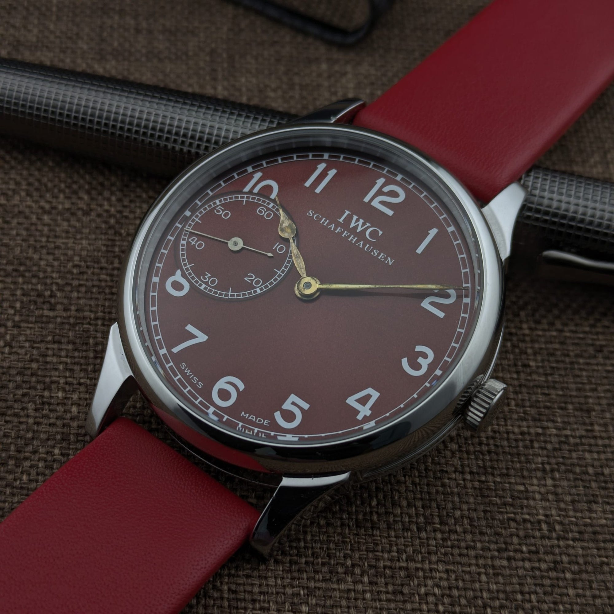 Circa 110 Years Old IWC Schaffhausen Antique c. 1915 / Cal. 73 Pocket-Watch Conversion / Early Portugieser Lineage / Serviced vintage watch