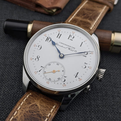 Circa 115 Years Old IWC Schaffhausen Chronomètre Pocket Watch Movement / Antique 1910 Watch / Cal Sav. c. 53 Movement / Serviced dial