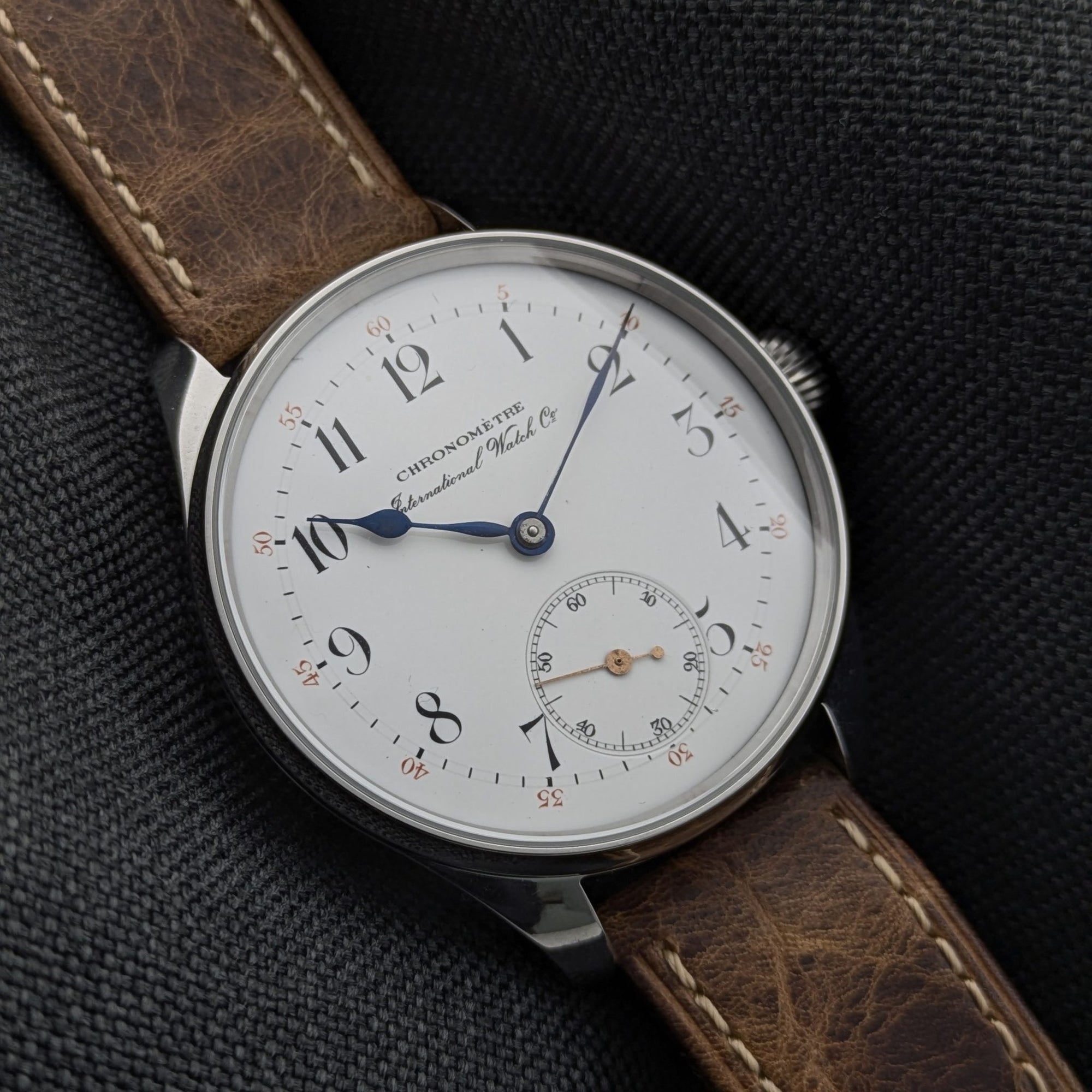 Circa 115 Years Old IWC Schaffhausen Chronomètre Pocket Watch Movement / Antique 1910 Watch / Cal Sav. c. 53 Movement / Serviced vintage watch