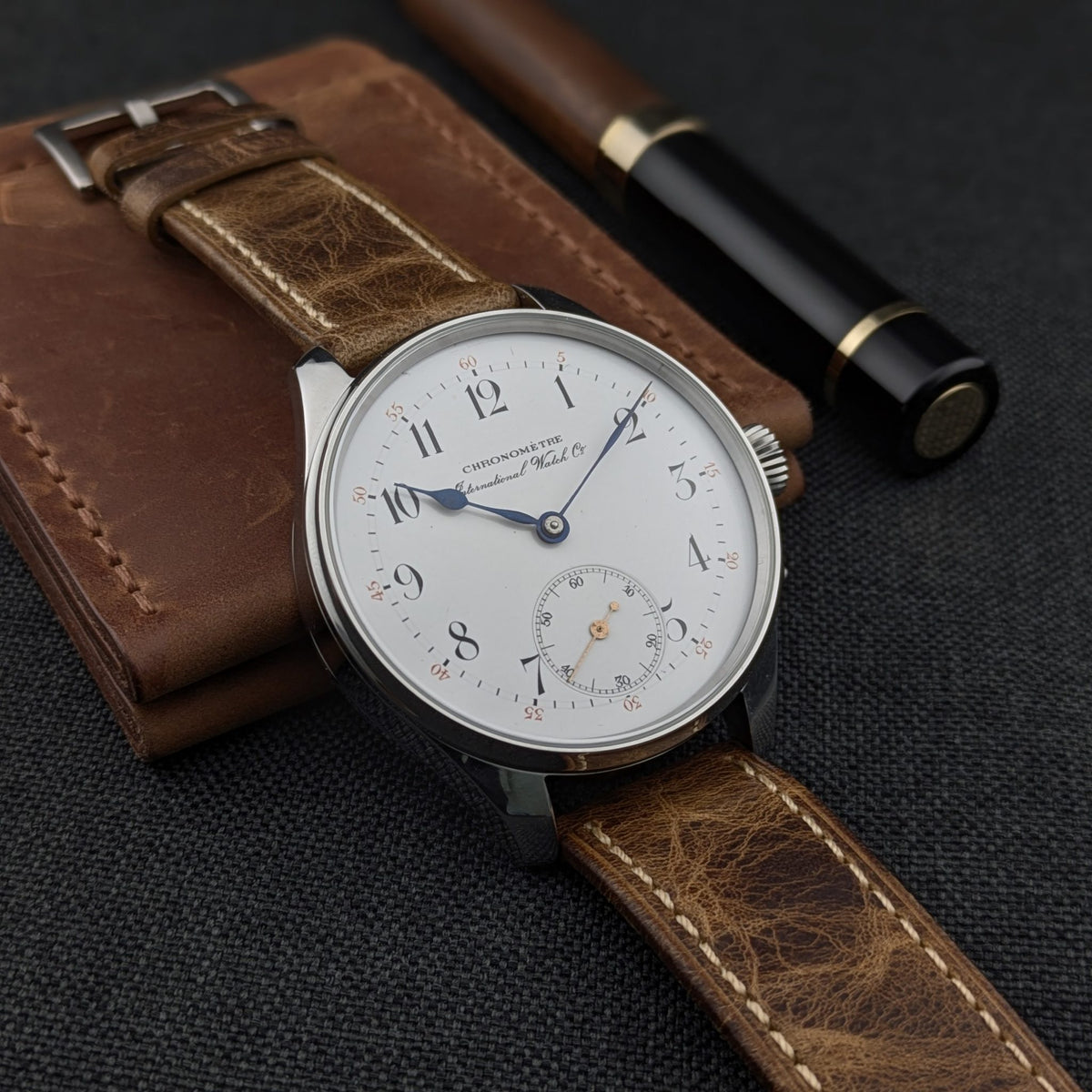 Circa 115 Years Old IWC Schaffhausen Chronomètre Pocket Watch Movement / Antique 1910 Watch / Cal Sav. c. 53 Movement / Serviced vintage watch