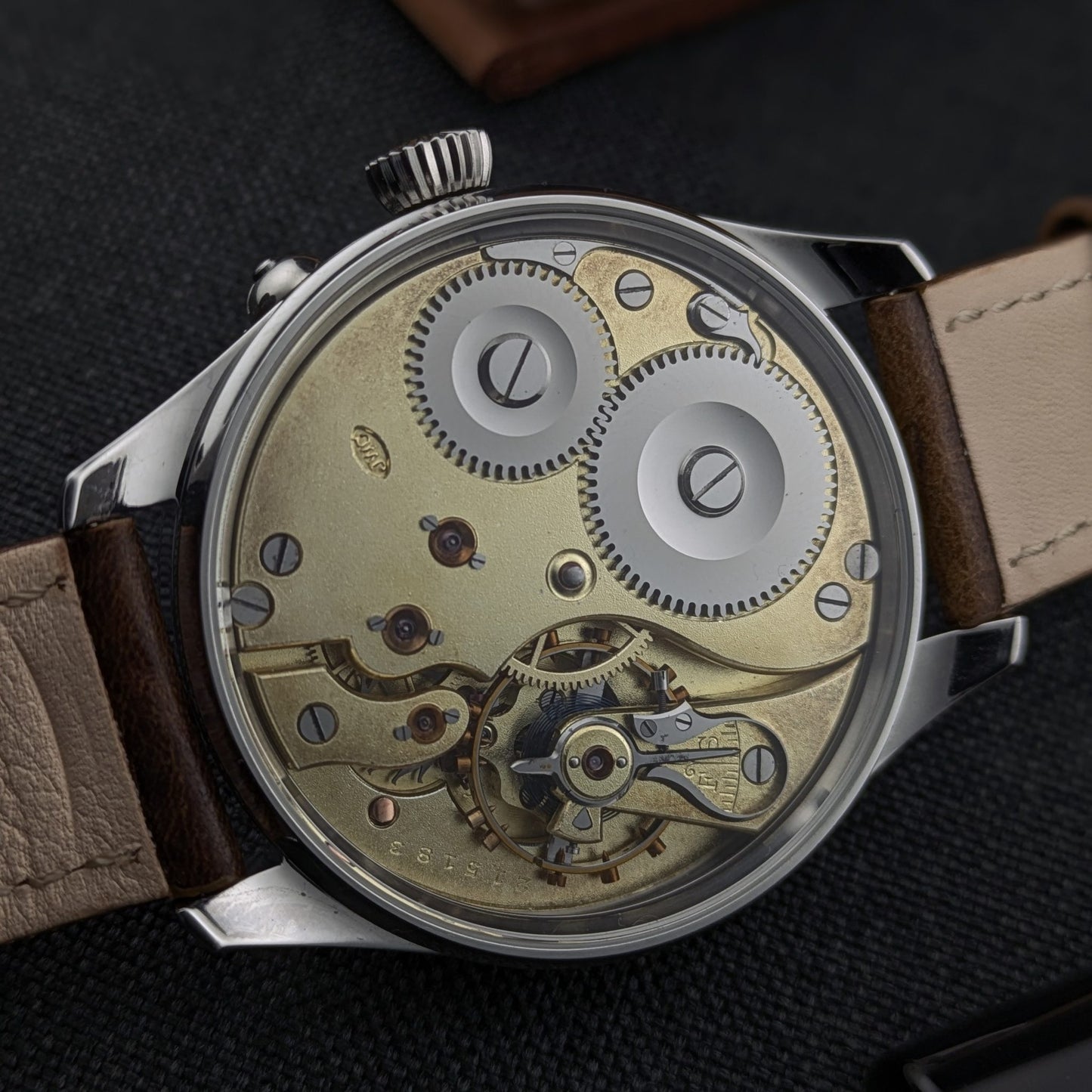 Circa 115 Years Old IWC Schaffhausen Chronomètre Pocket Watch Movement / Antique 1910 Watch / Cal Sav. c. 53 Movement / Serviced vintage watch