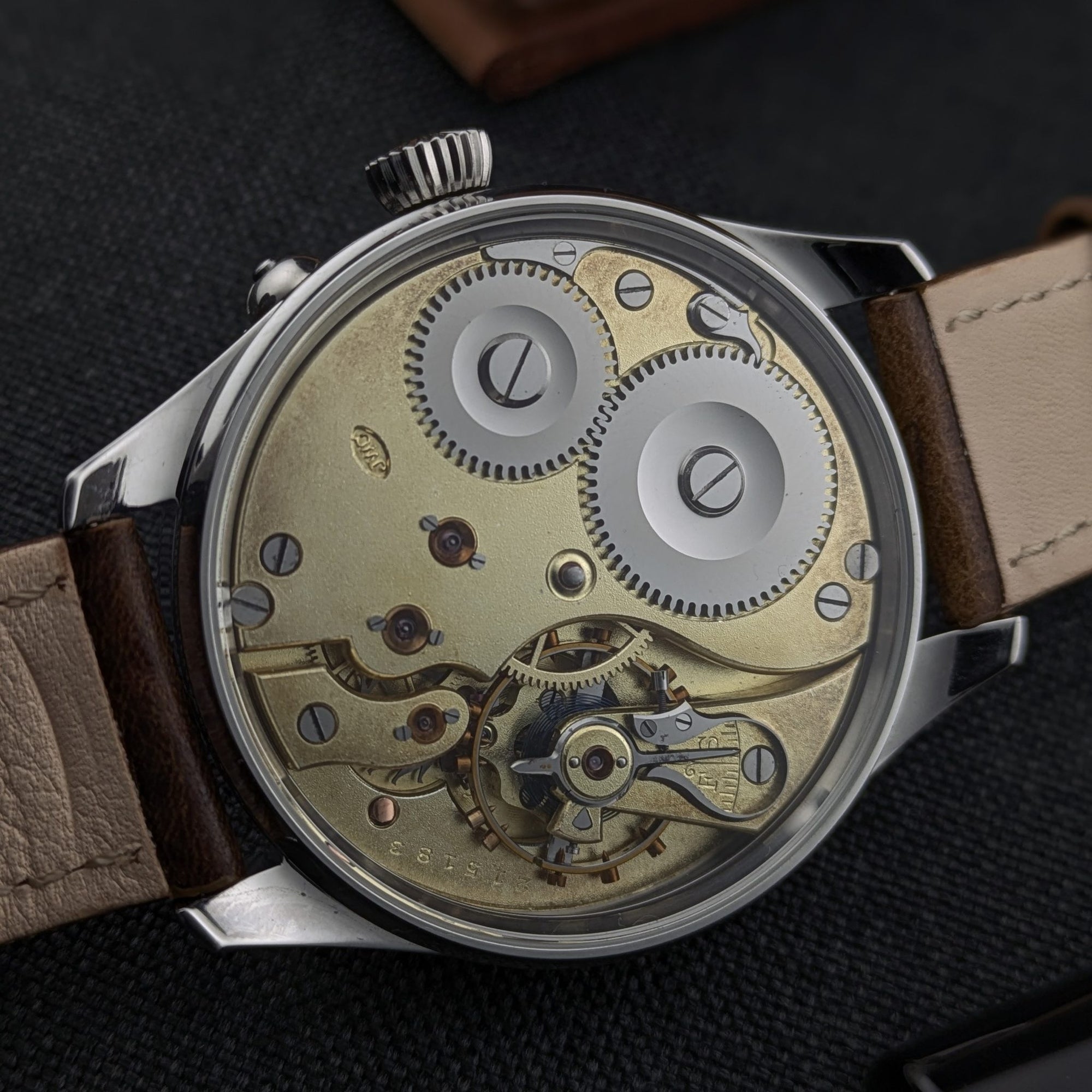 Circa 115 Years Old IWC Schaffhausen Chronomètre Pocket Watch Movement / Antique 1910 Watch / Cal Sav. c. 53 Movement / Serviced vintage watch