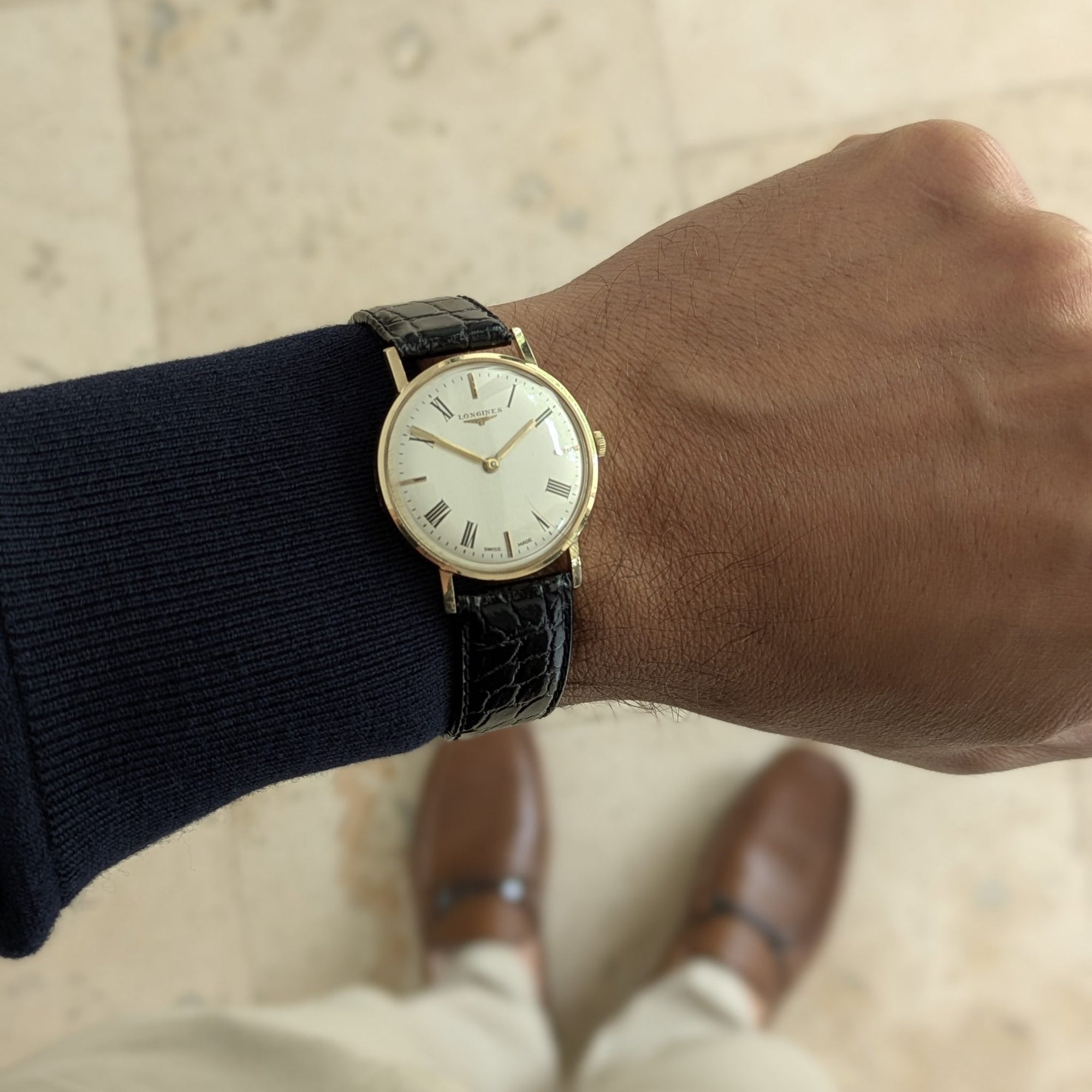 Circa 45 Years Old Gold Longines / Vintage 1979 Watch / Cal 428 Movement / Serviced vintage watch
