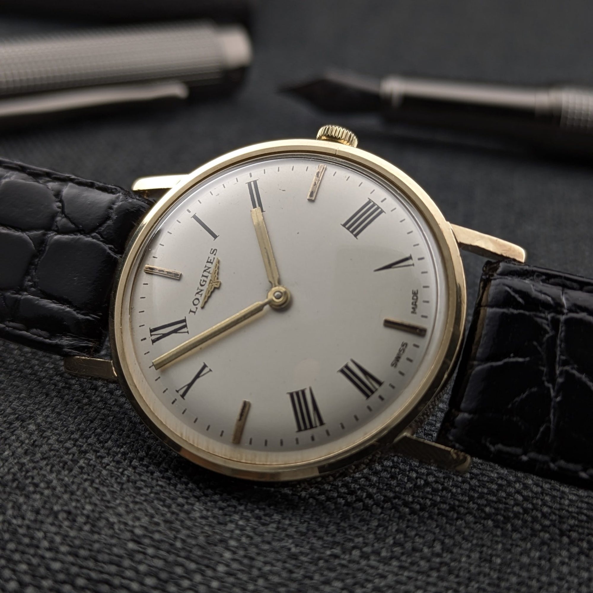 Circa 45 Years Old Gold Longines / Vintage 1979 Watch / Cal 428 Movement / Serviced vintage watch