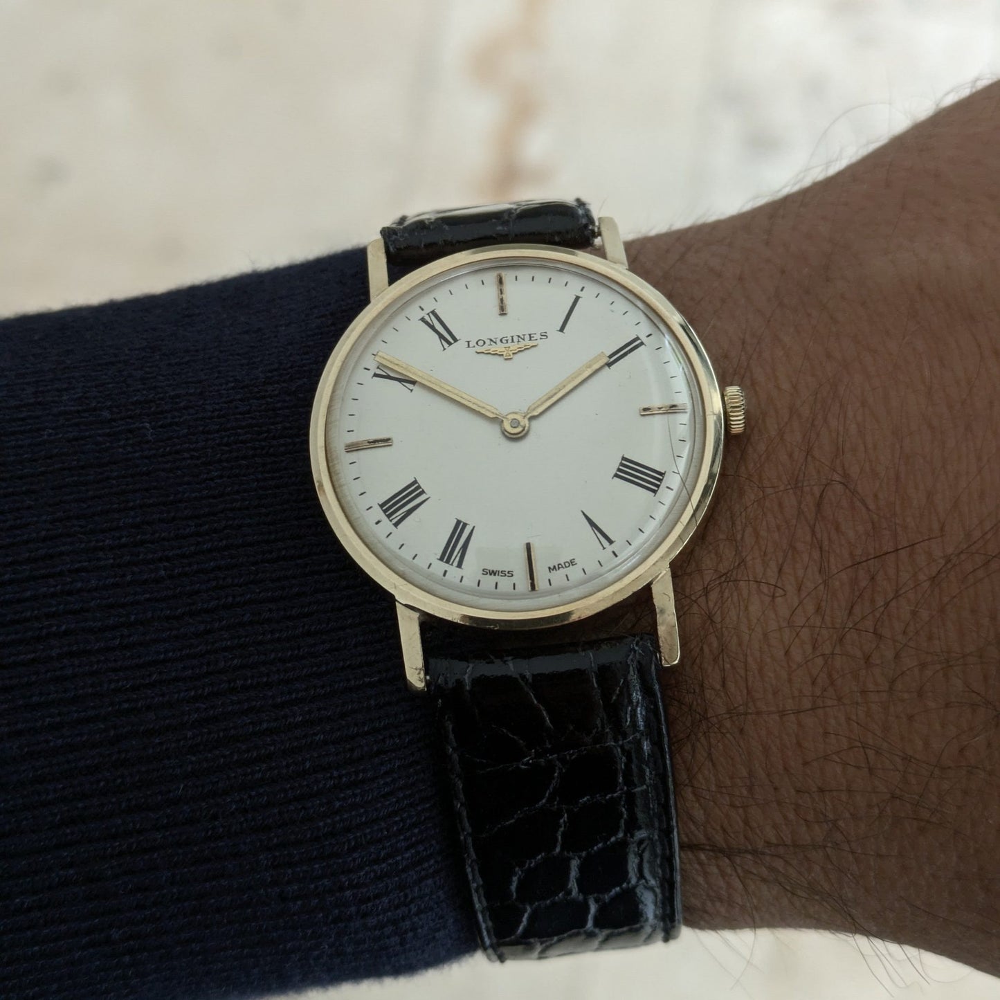 Circa 45 Years Old Gold Longines / Vintage 1979 Watch / Cal 428 Movement / Serviced vintage watch