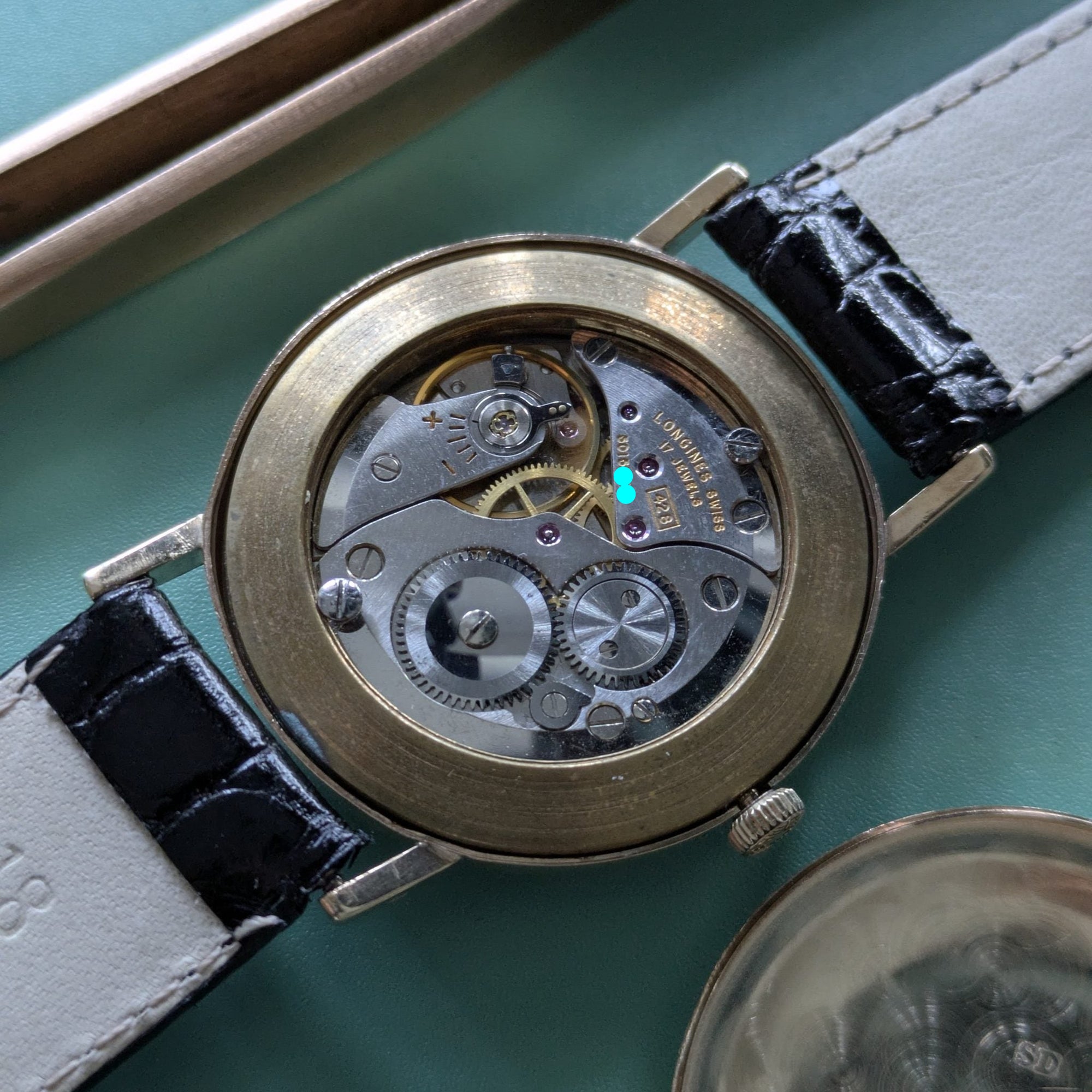 Circa 45 Years Old Gold Longines / Vintage 1979 Watch / Cal 428 Movement / Serviced vintage watch
