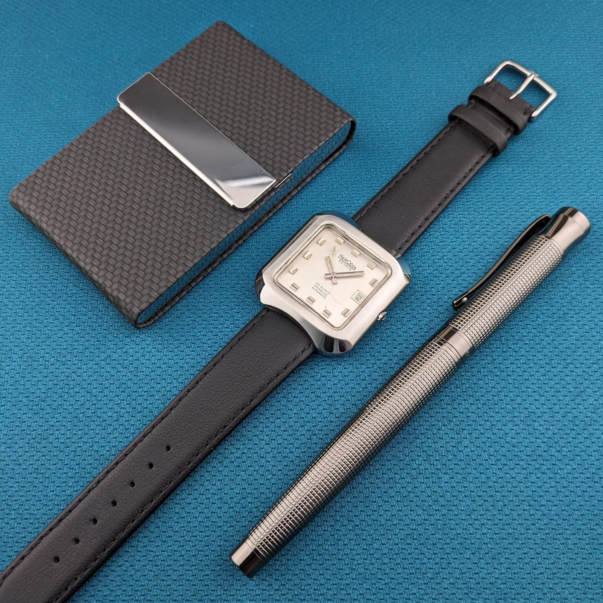 Circa 50 Years Old / Herodia Automatic Geneve / Vintage 1970s Watch / Cal ETA 2782 Movement / Serviced vintage watch