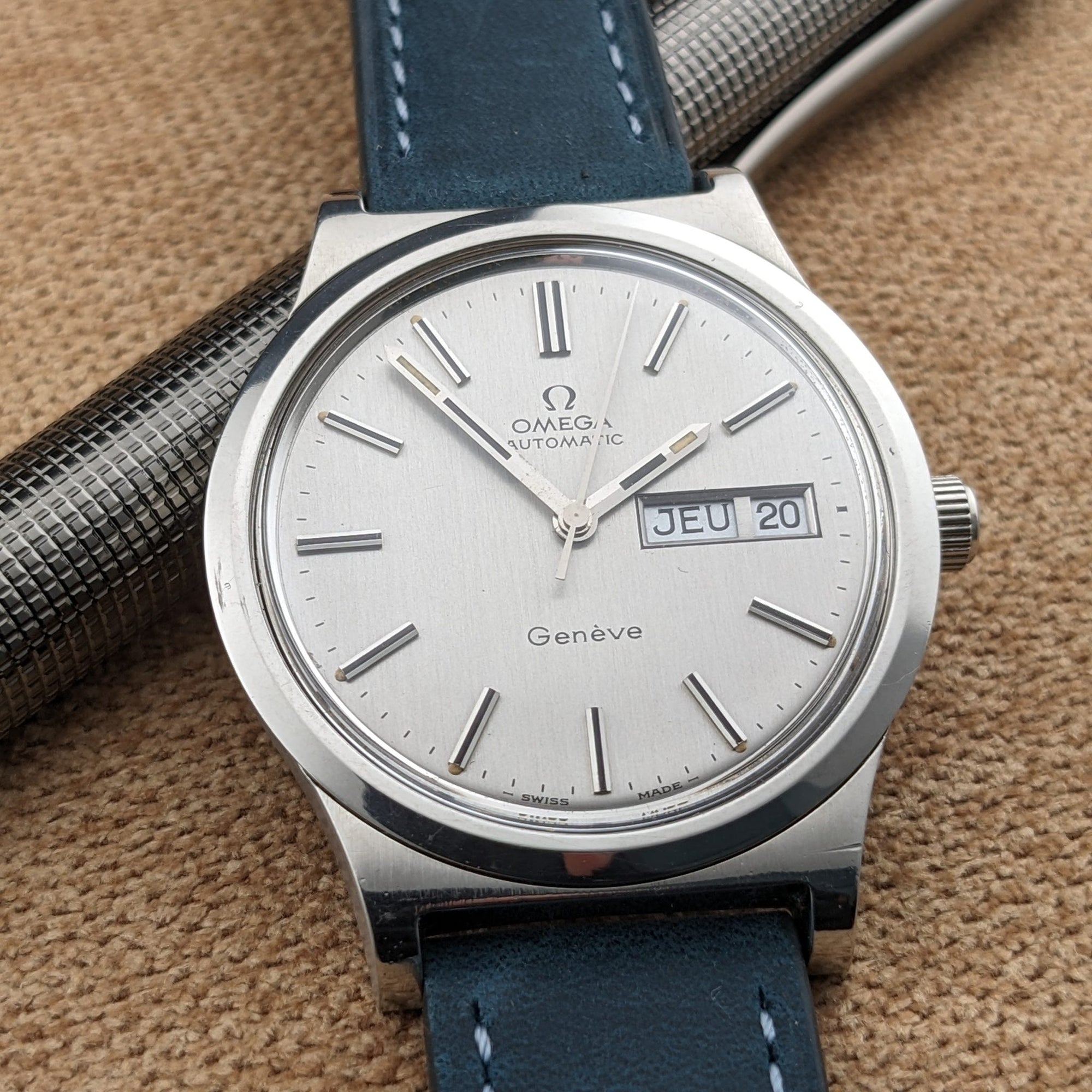 Circa 55 Years Old / Omega Automatic Geneve / Ref 166.0169 / Vintage 1973 Watch / Cal 1022 Movement / Serviced vintage watch