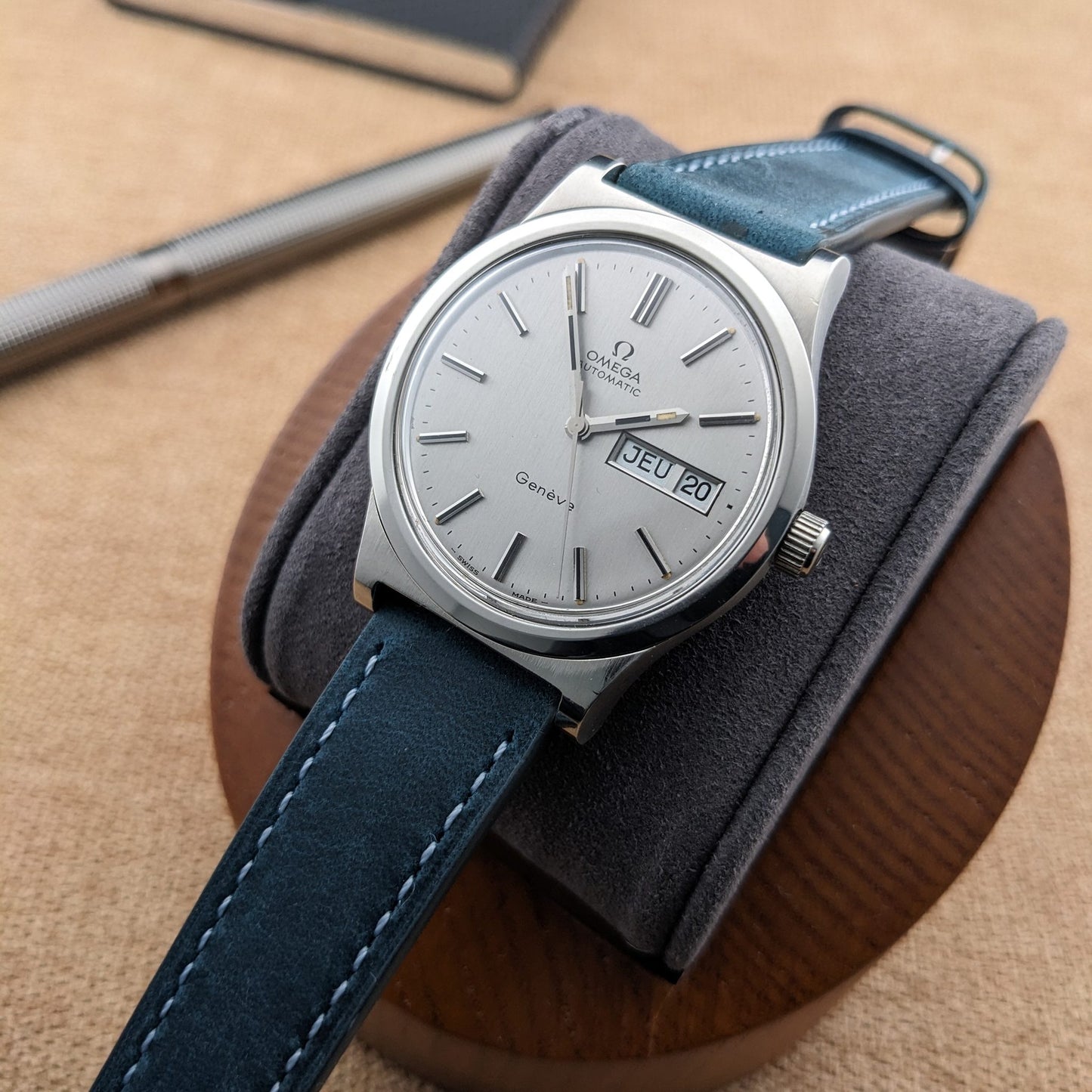 Circa 55 Years Old / Omega Automatic Geneve / Ref 166.0169 / Vintage 1973 Watch / Cal 1022 Movement / Serviced vintage watch
