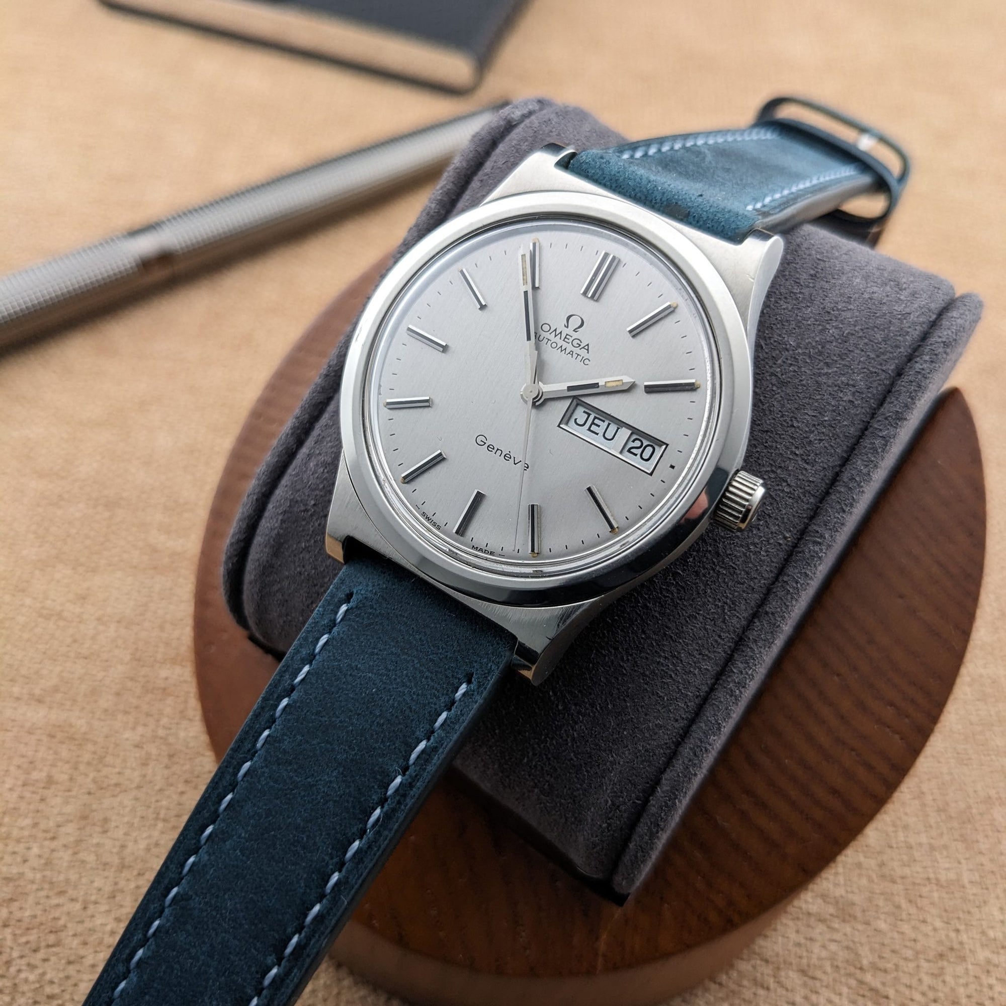 Circa 55 Years Old / Omega Automatic Geneve / Ref 166.0169 / Vintage 1973 Watch / Cal 1022 Movement / Serviced vintage watch