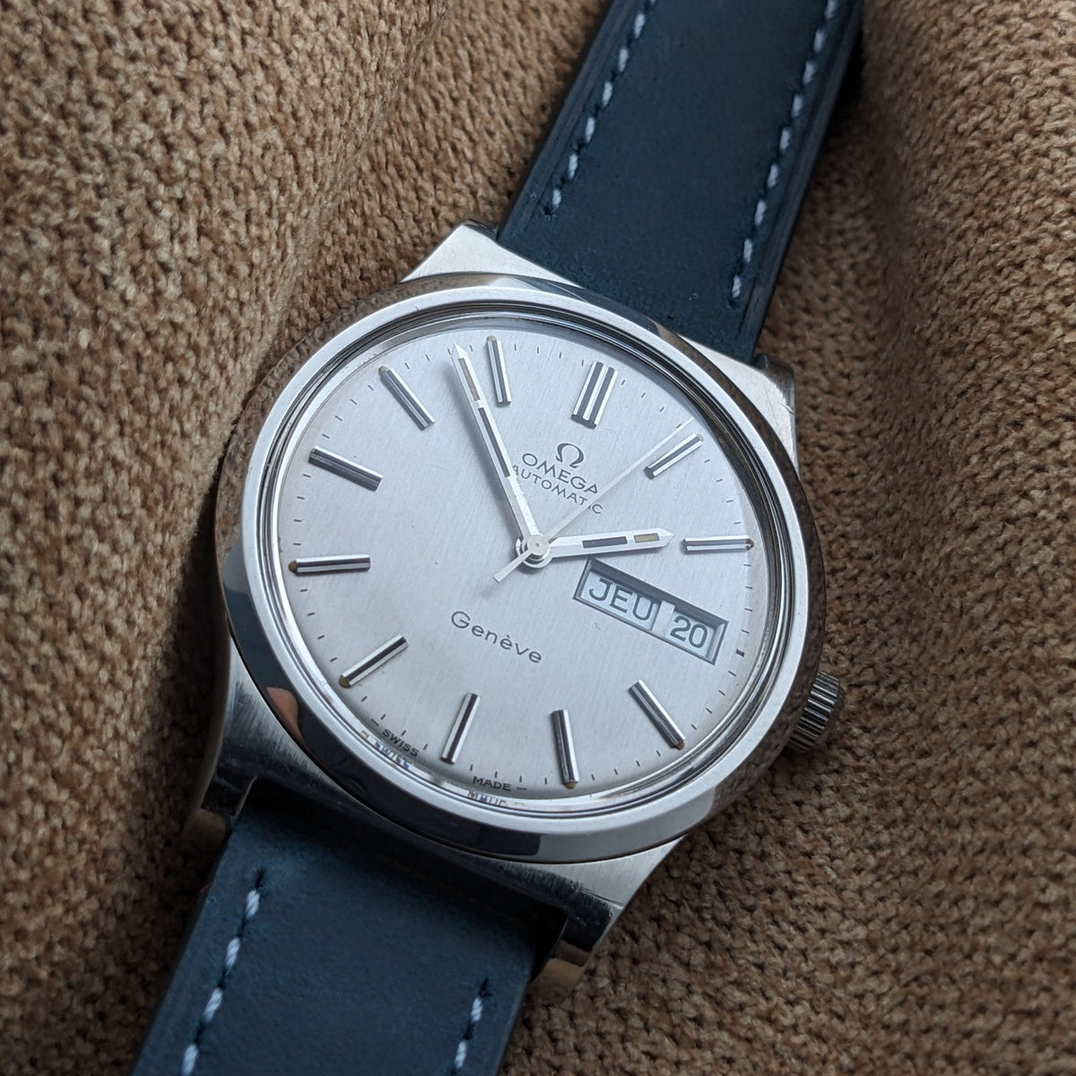 Circa 55 Years Old / Omega Automatic Geneve / Ref 166.0169 / Vintage 1973 Watch / Cal 1022 Movement / Serviced vintage watch